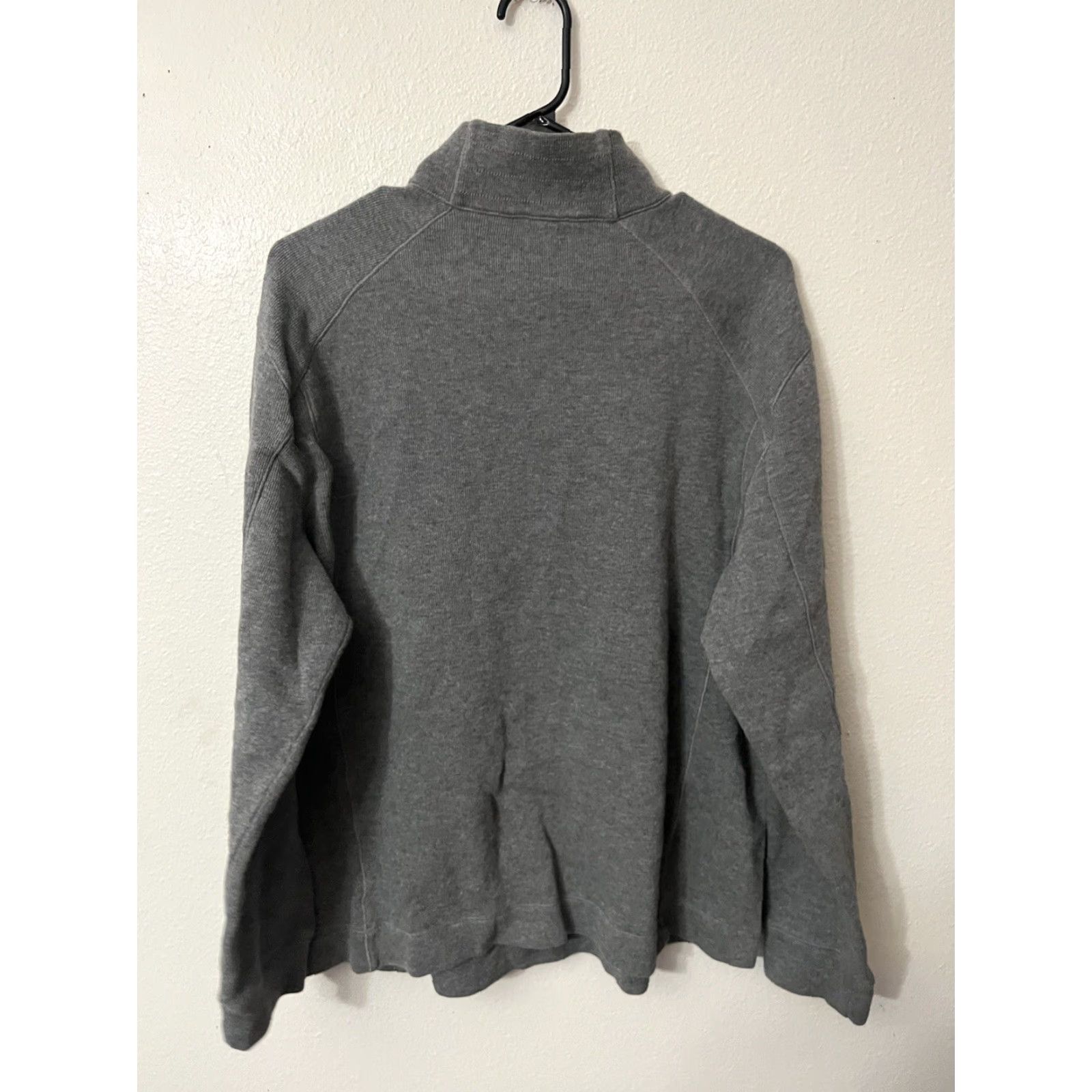 Calvin Klein VINTAGE Calvin Klein Jeans Sweatshirt 1/4 Zip Mock Neck XL Gray Mens Pullover '90s Size US XL / EU 56 / 4 - 3 Thumbnail