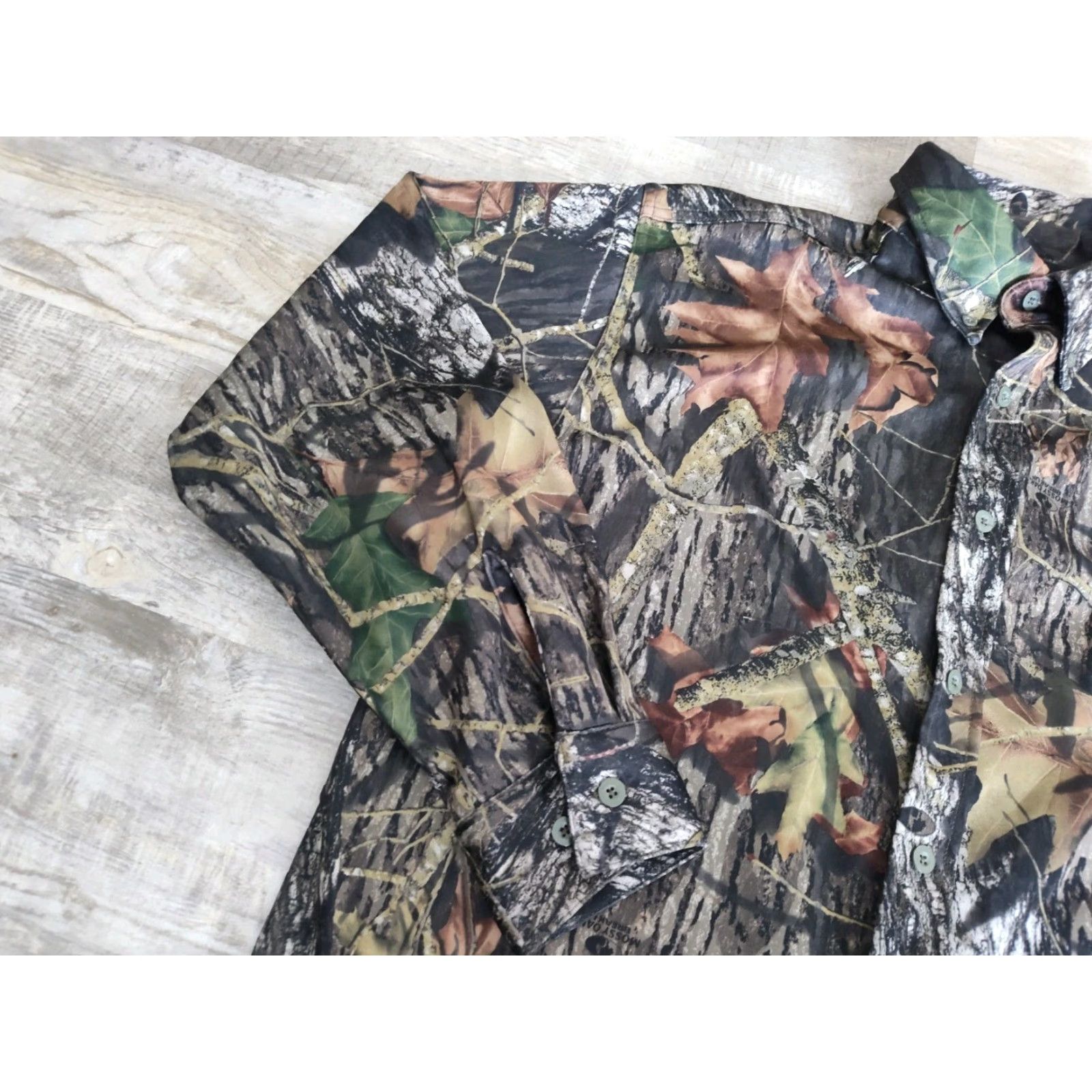 Vintage Scent-Lok Savanna EXT Mens Large Camo Polyester Flannel Hunting Button Up Shirt Size US L / EU 52-54 / 3 - 4 Thumbnail