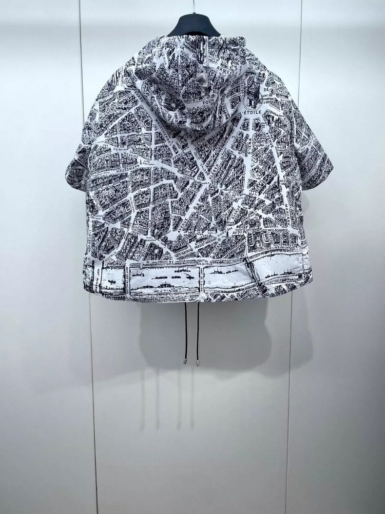 Dior Dior Paris map short-sleeved windbreaker jacket 2504-Nextar Size S / US 4 / IT 40 - 2 Thumbnail