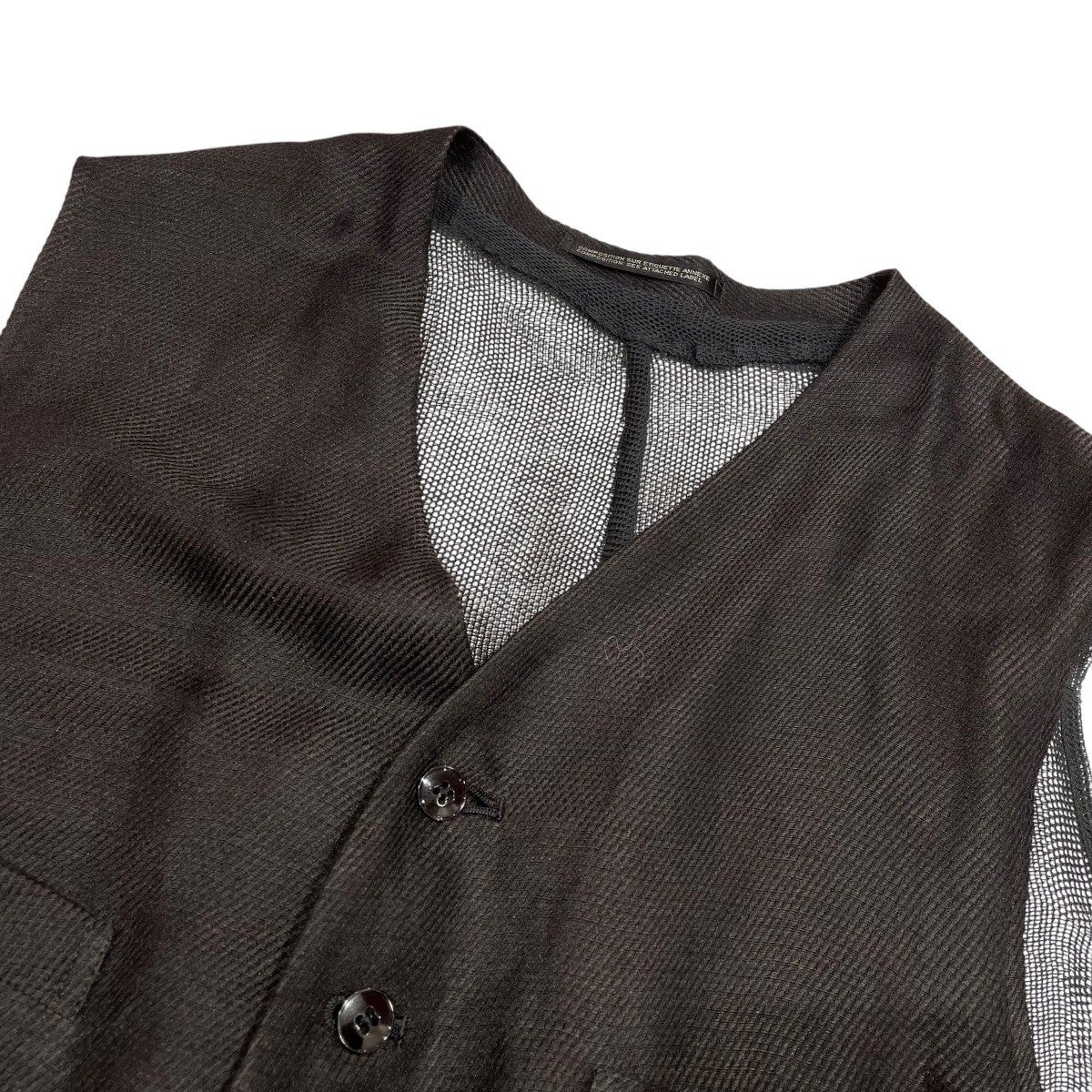 Yohji Yamamoto Yohji Yamamoto pour homme Linen x silk mesh vest Size US M / EU 48-50 / 2 - 3 Thumbnail