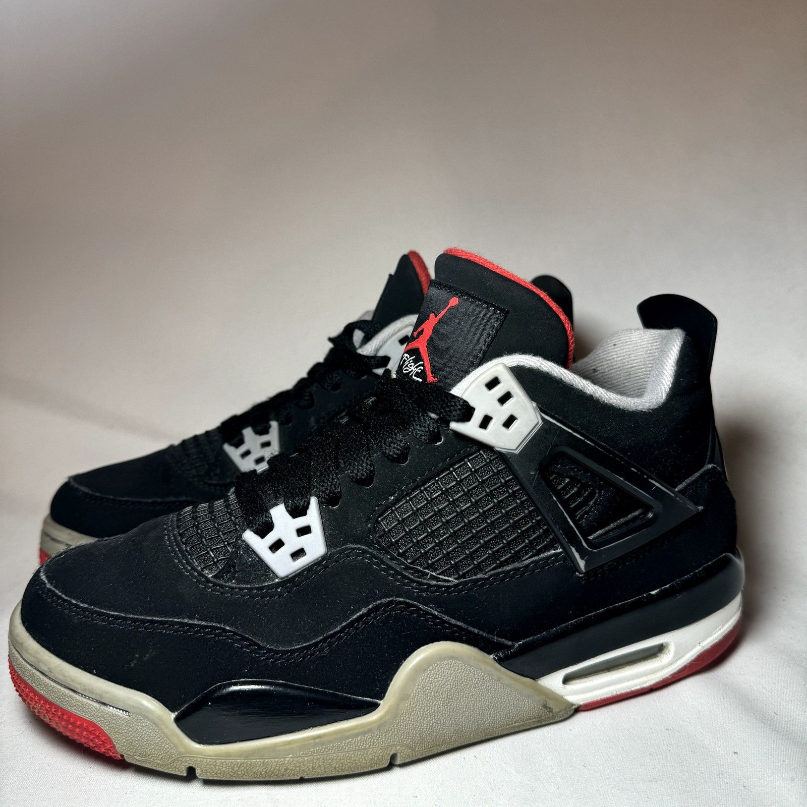 Jordan Brand × Nike Nike Air Jordan 4 Retro OG GS Bred 2019 Men's Shoes - Size 6 Size US 6 / EU 39 - 9 Thumbnail
