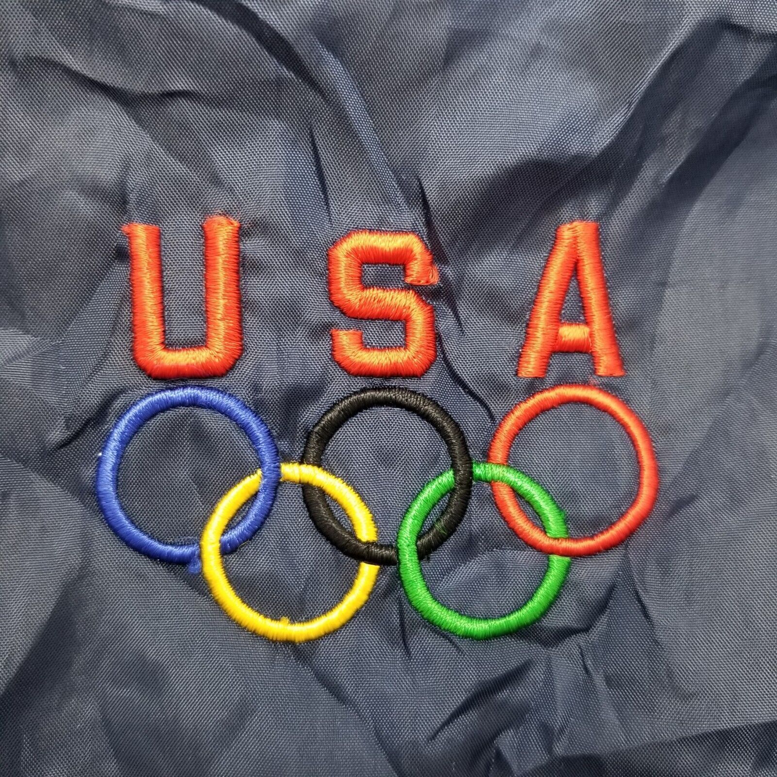 Other USA Olympics Jacket Mens Nylon Windbreaker Full Zip Pockets Size US L / EU 52-54 / 3 - 5 Thumbnail