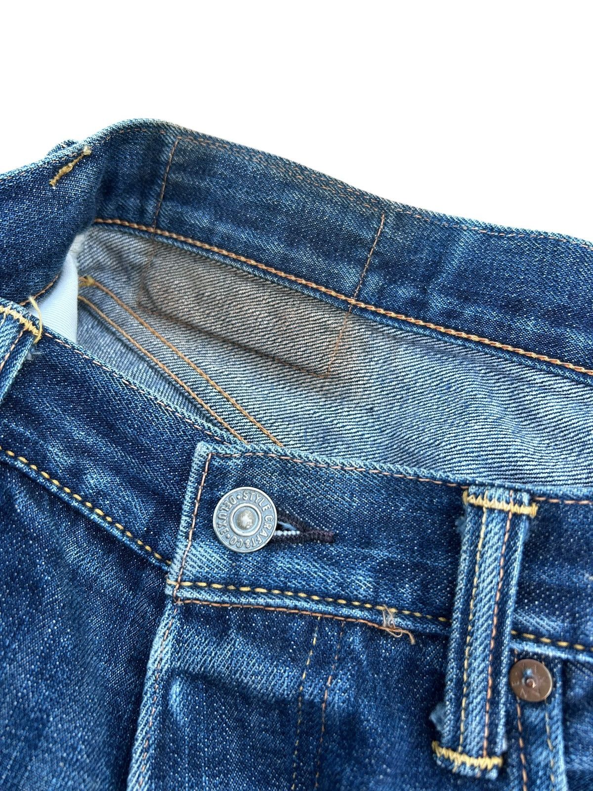 Kapital Thrashed Vintage Evisu Selvedge Denim Jeans Size US 32 / EU 48 - 12 Thumbnail