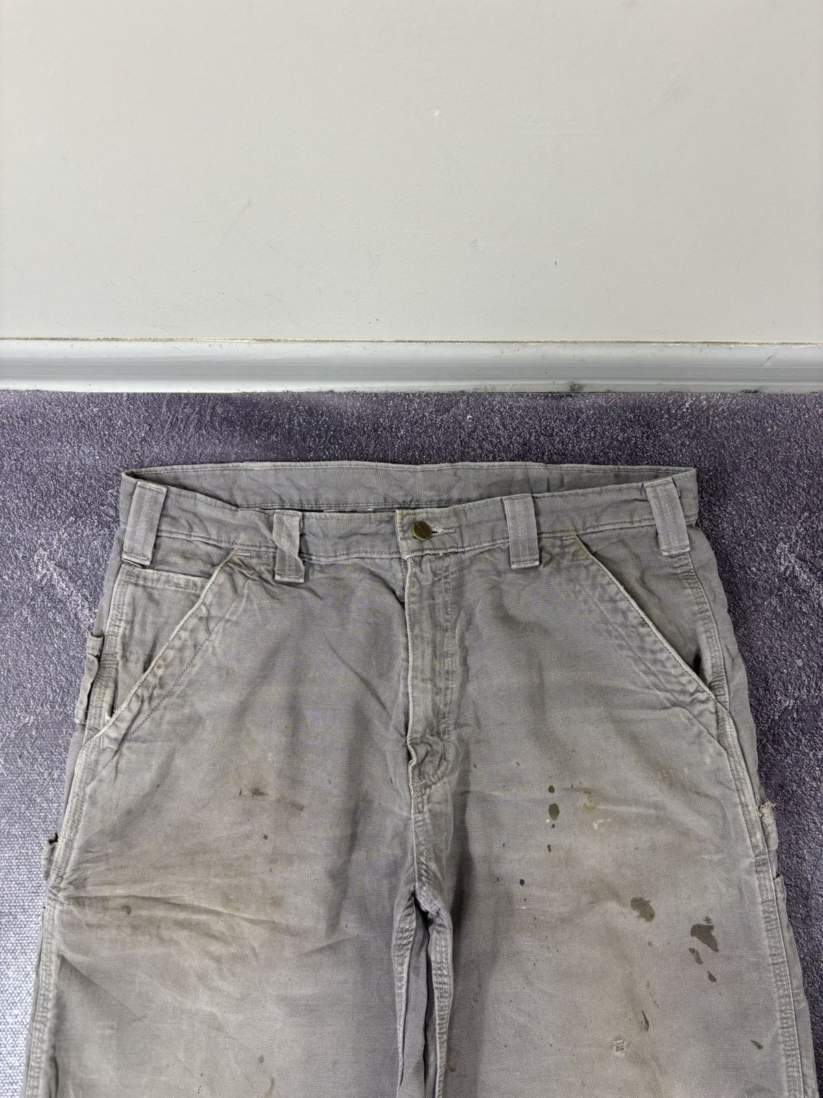 Carhartt Vintage Carhartt Y2K Workwear Grey Hype Skate Baggy Shorts Size US 36 / EU 52 - 10 Thumbnail