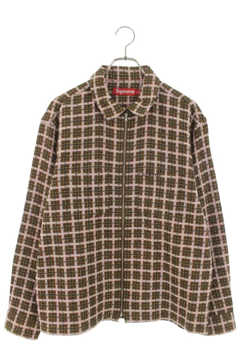 Supreme Supreme Boucle Zip Up Shirt | Grailed