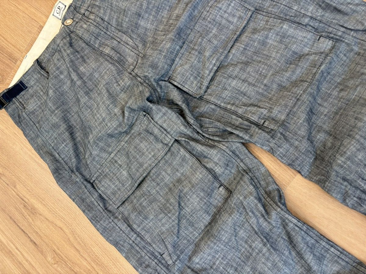 C.P. Company C.P. COMPANY Blue Chambray Loose Cargo Pants Size US 32 / EU 48 - 8 Thumbnail