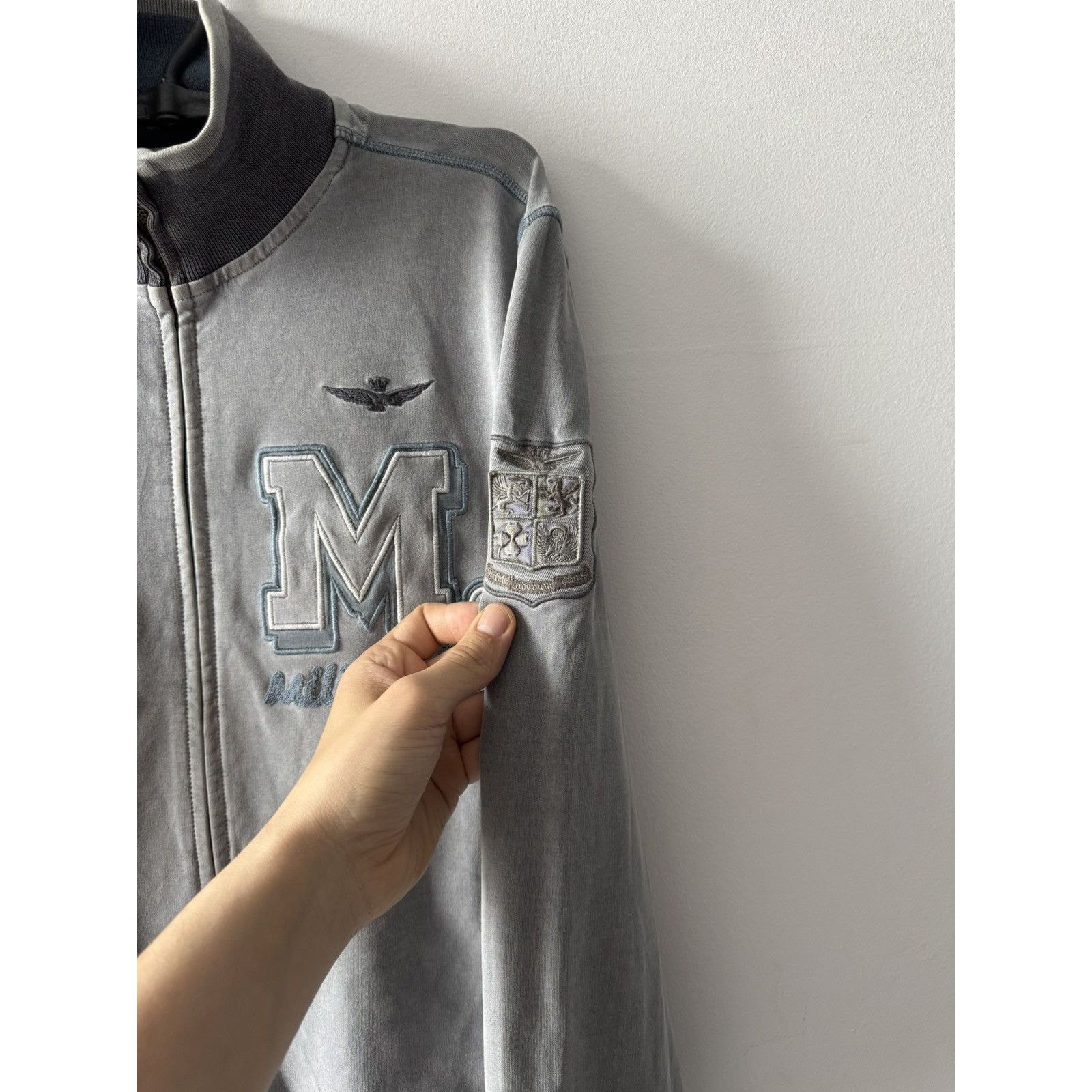 Aeronautica Militare Y2K Vintage Avantgarde Aeronautica Gray Zip Sweatershirt Size US M / EU 48-50 / 2 - 4 Thumbnail