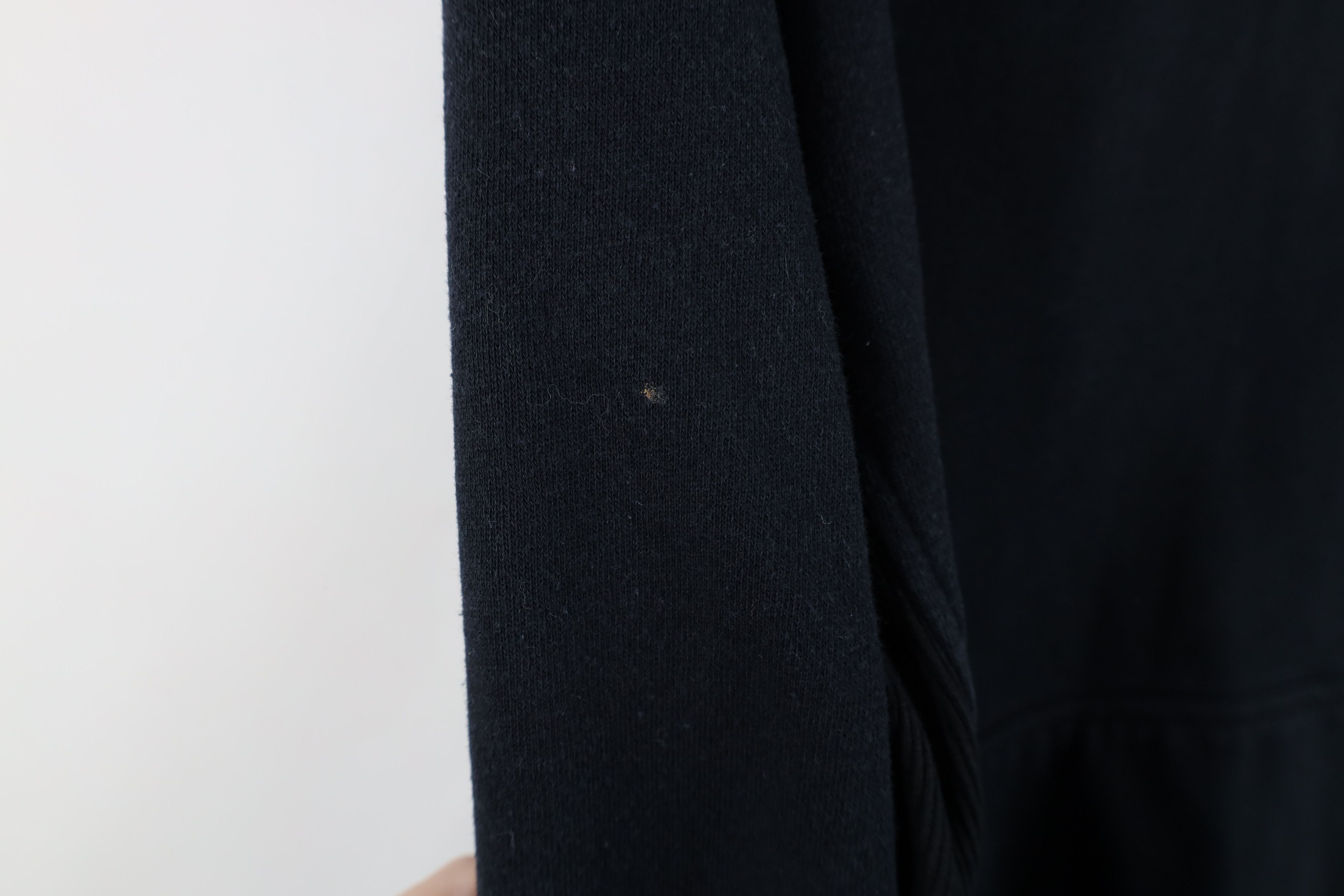 Vintage Vintage 90s Y2K Streetwear Blank Hoodie Sweatshirt Black Size US L / EU 52-54 / 3 - 7 Thumbnail