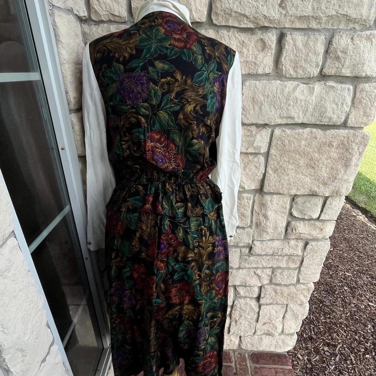 Alexis Mabille Vtg Alexis petite Fashions vintage Dress in USA medium. Size L / US 10 / IT 46 - 2 Thumbnail