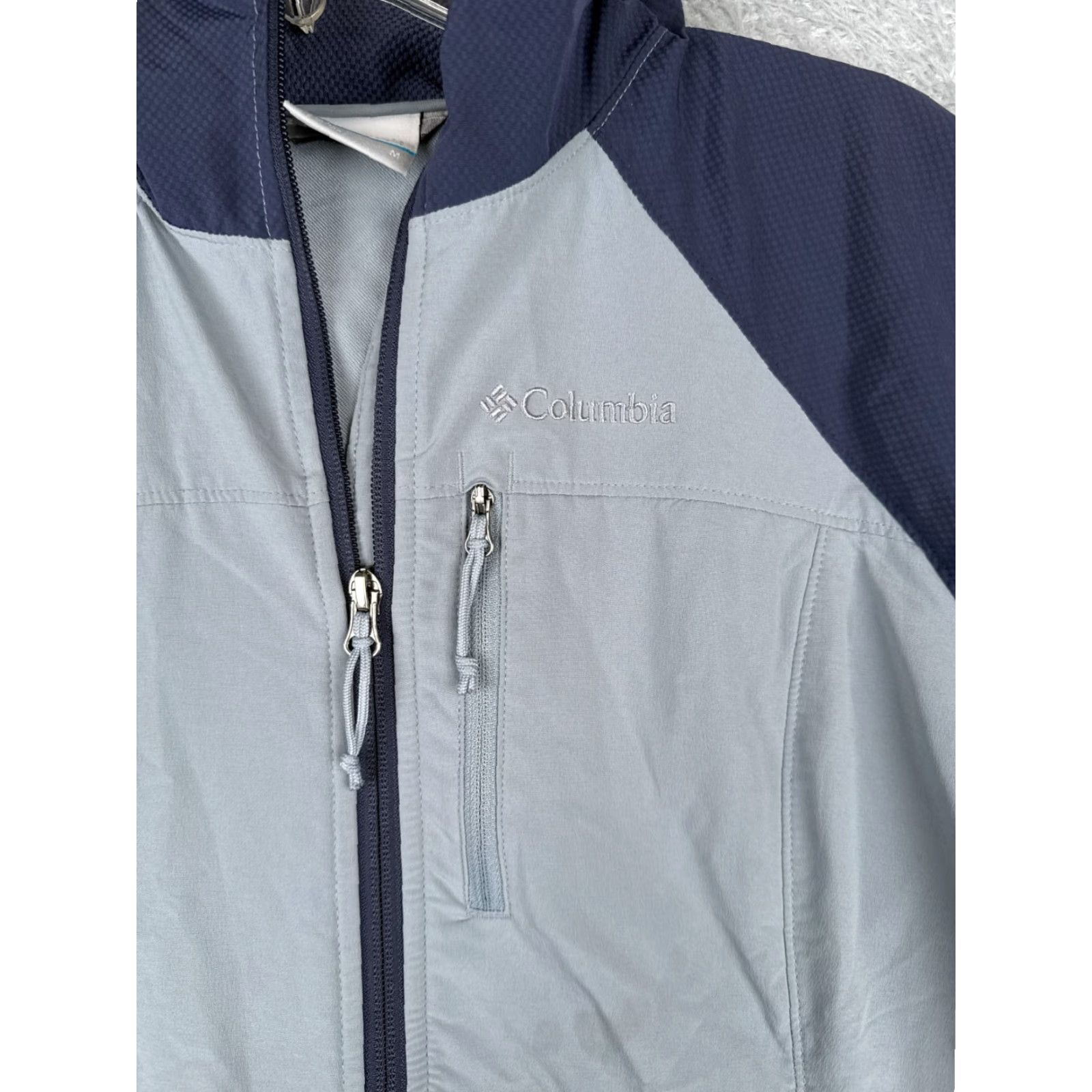 Vintage Columbia Jacket Women Small Blue Full Zip Hooded Softshell Windbreaker Polyester Size S / US 4 / IT 40 - 6 Thumbnail
