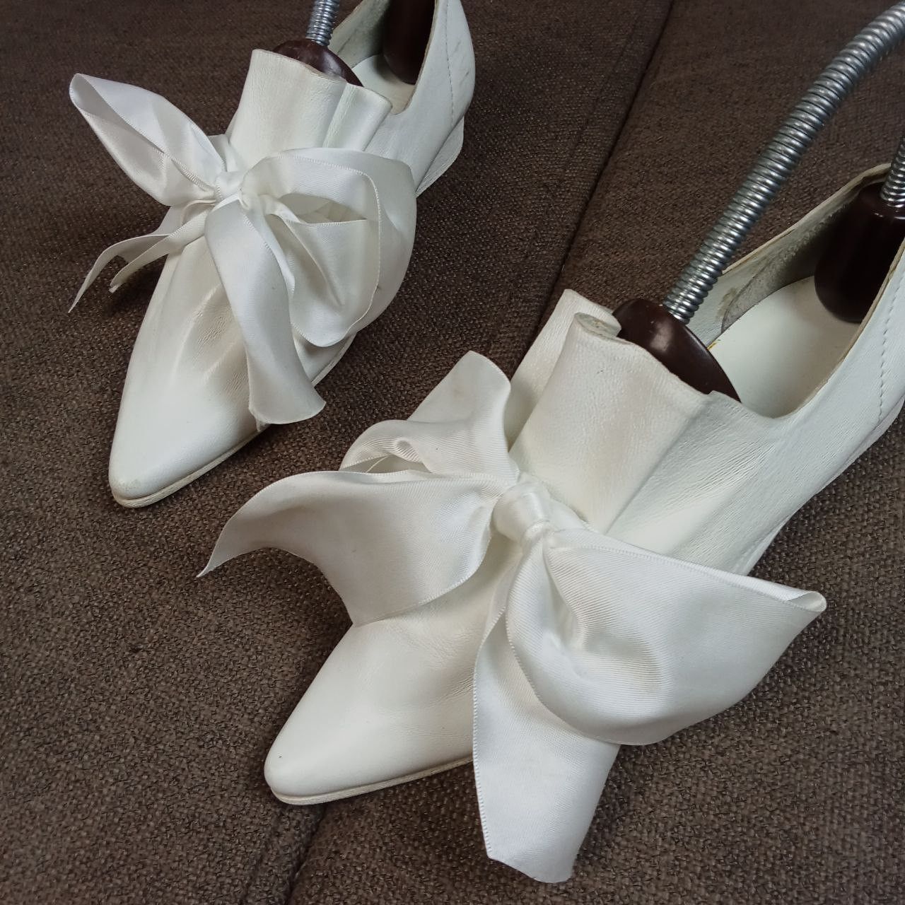 Uma Wang UMA WANG - s/s'14 - Ribbon Lace Silk - Pointed toe - Leather Size US 4 / IT 34 - 9 Thumbnail