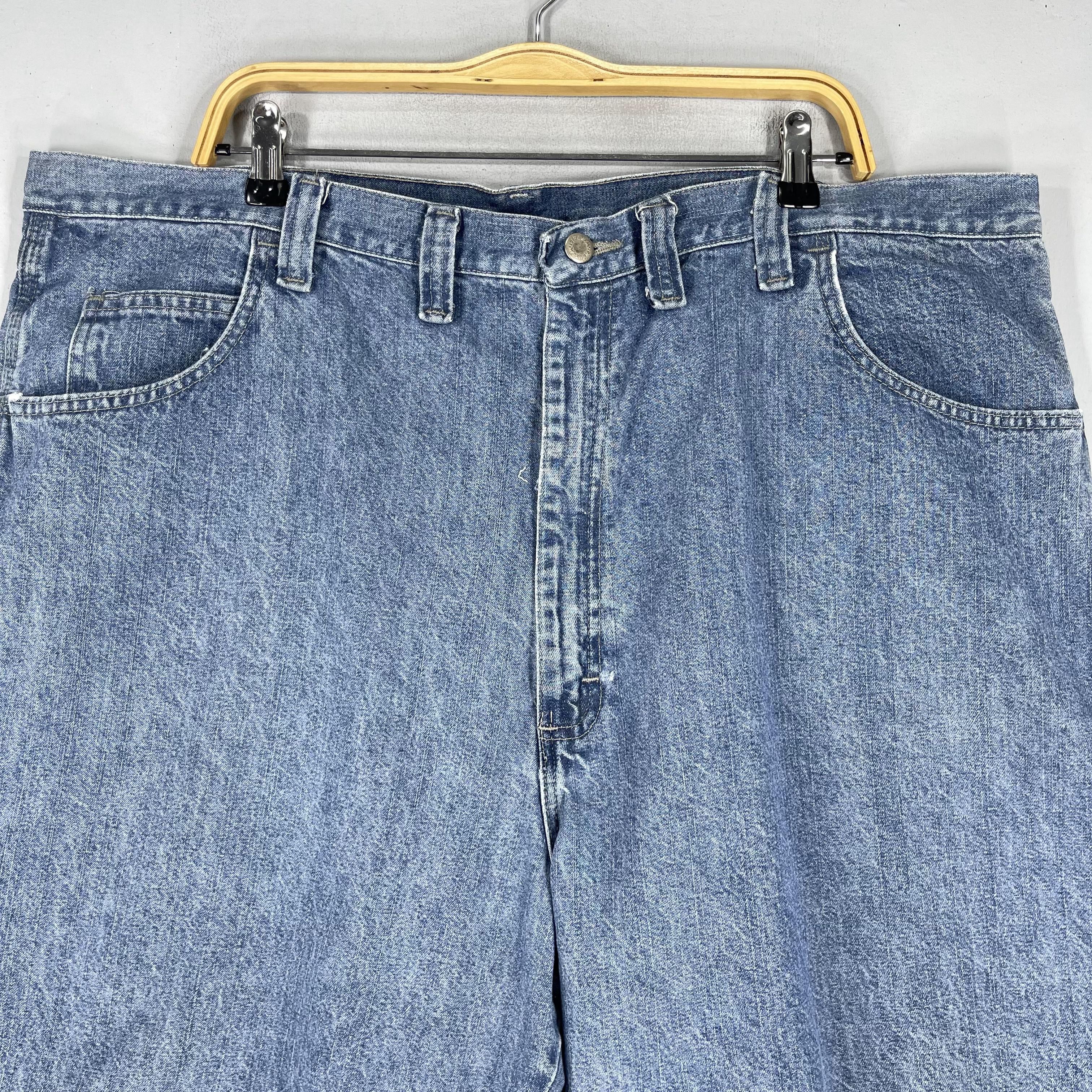 Vintage × Wrangler W43 Vintage Distressed Wrangler Carpenter Short Jeans Size US 43 - 2 Thumbnail
