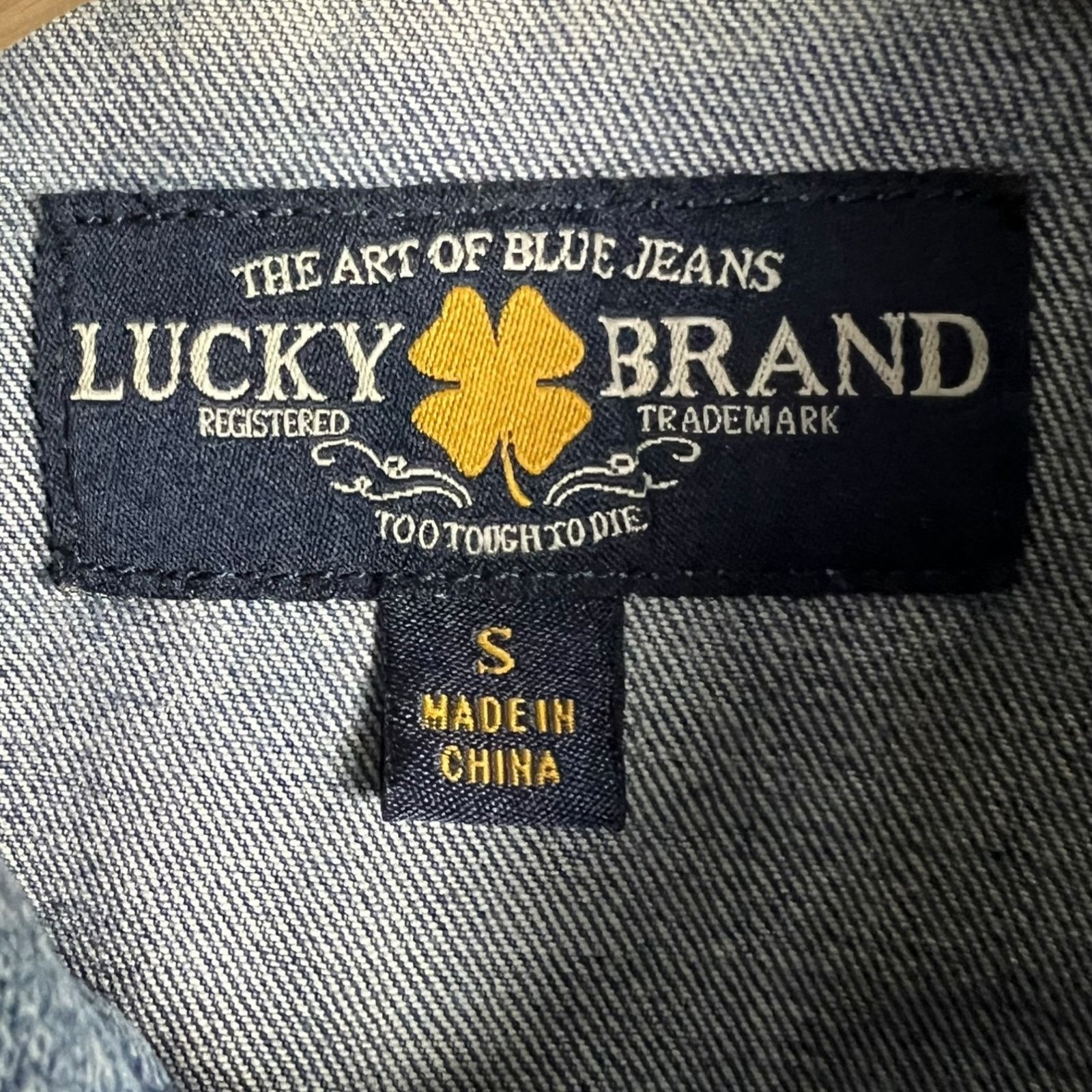 Lucky Brand Lucky Brand Women's Small Tomboy Trucker Blue Denim Jacket Size S / US 4 / IT 40 - 8 Thumbnail