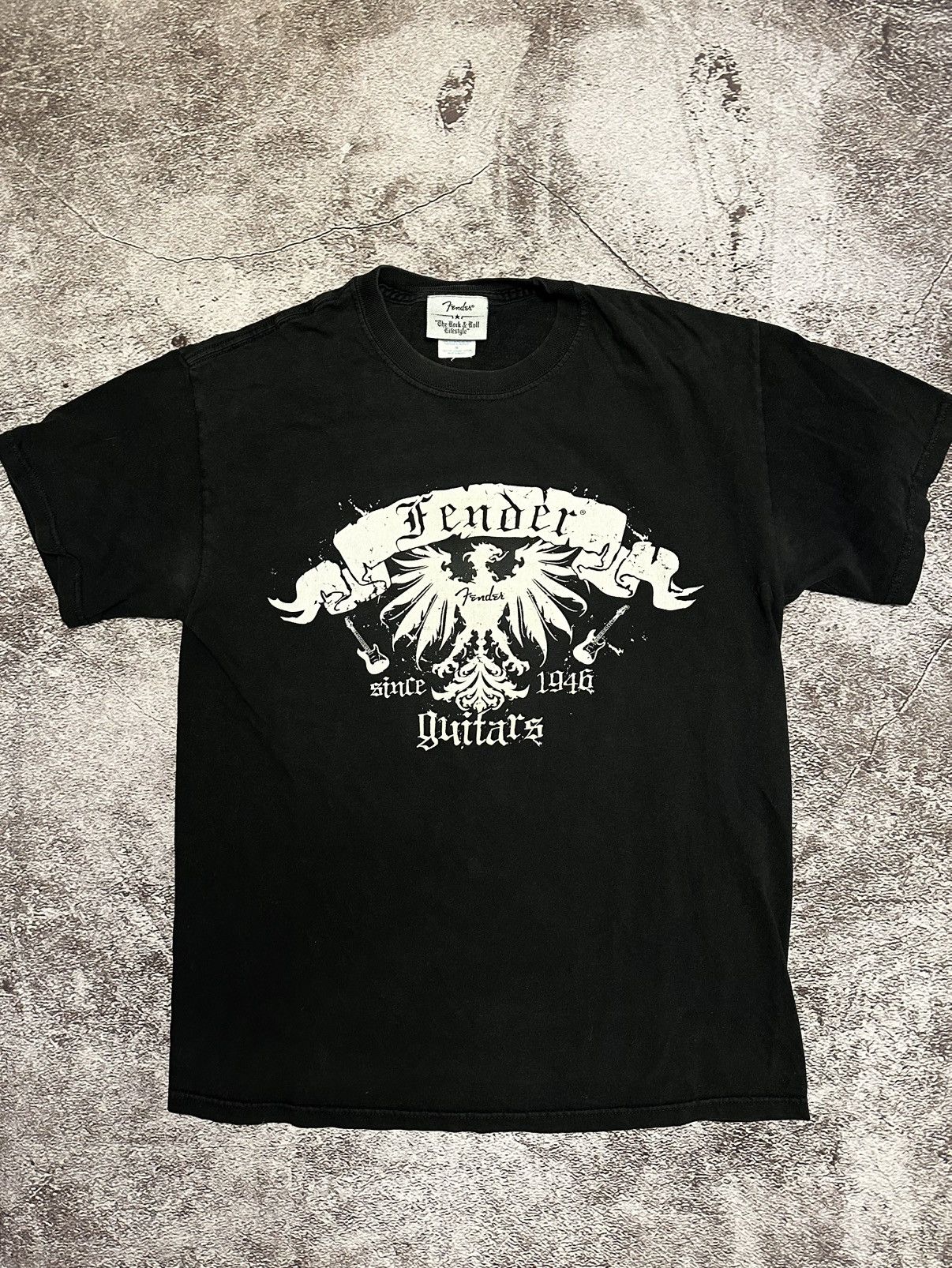 Band Tees Vintage Fender T shirt black Size M Size US M / EU 48-50 / 2 - 1 Thumbnail