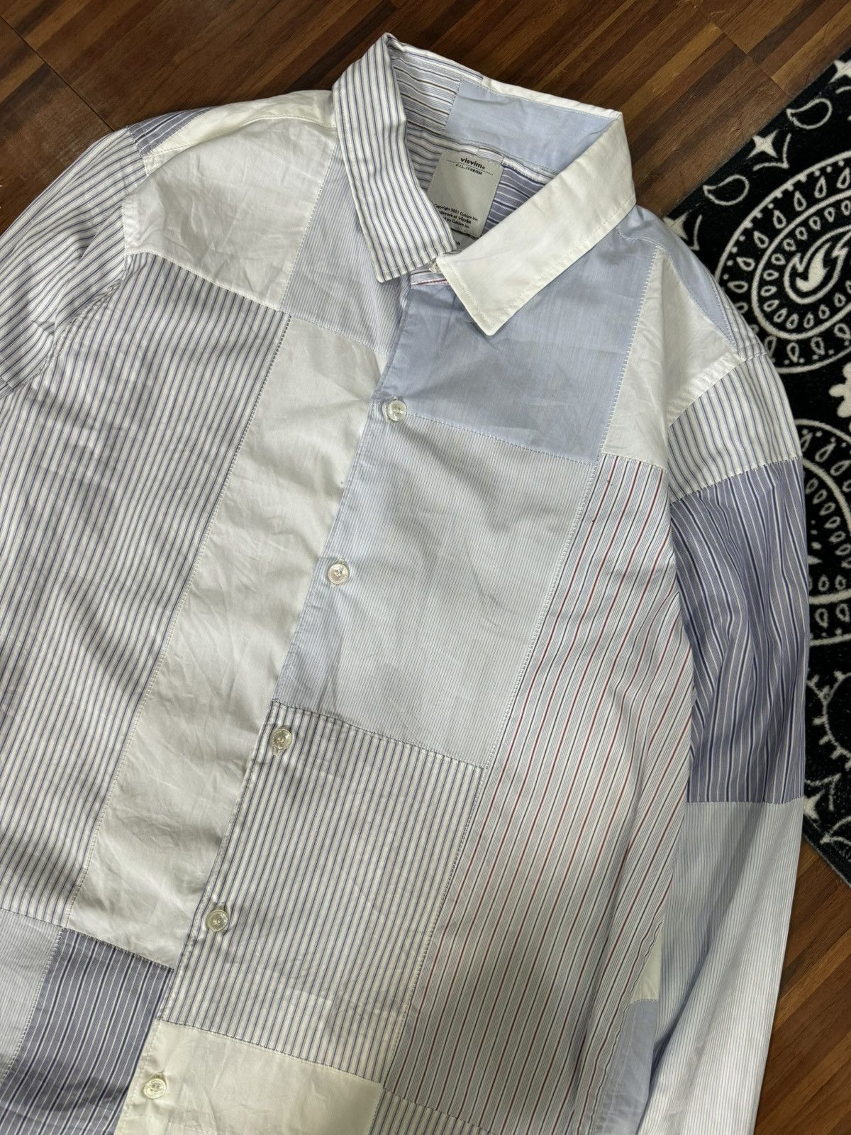 Visvim VISVIM 16SS LONG RIDER SHIRT L/S FLUX PW Rider Shirt Blue Size US M / EU 48-50 / 2 - 2 Thumbnail