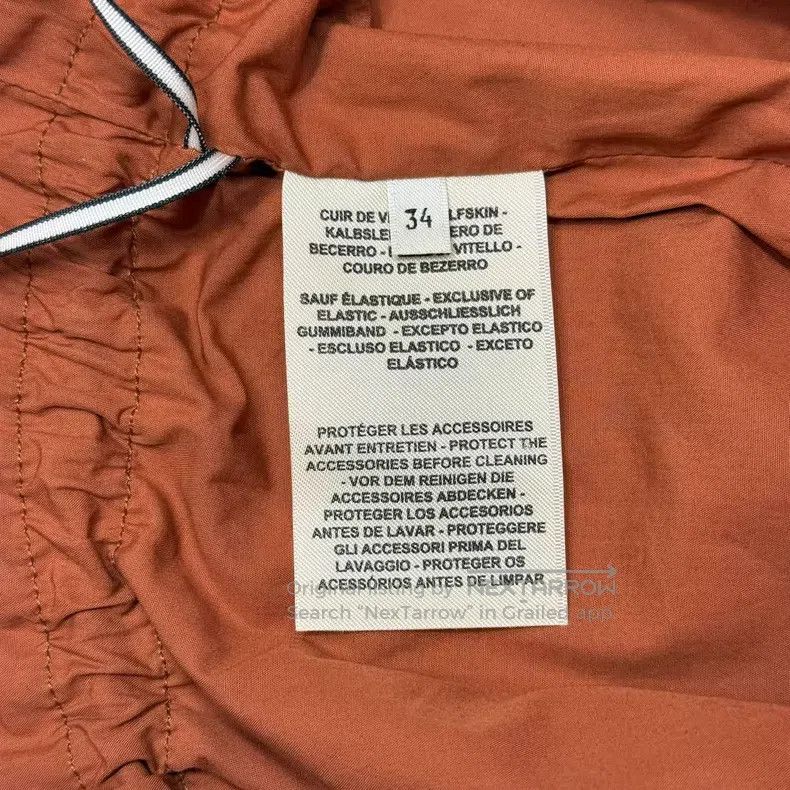 Hermes Hermes Caramel Flower Bud Leather Short Pants Size 42" / US 20 - 5 Thumbnail