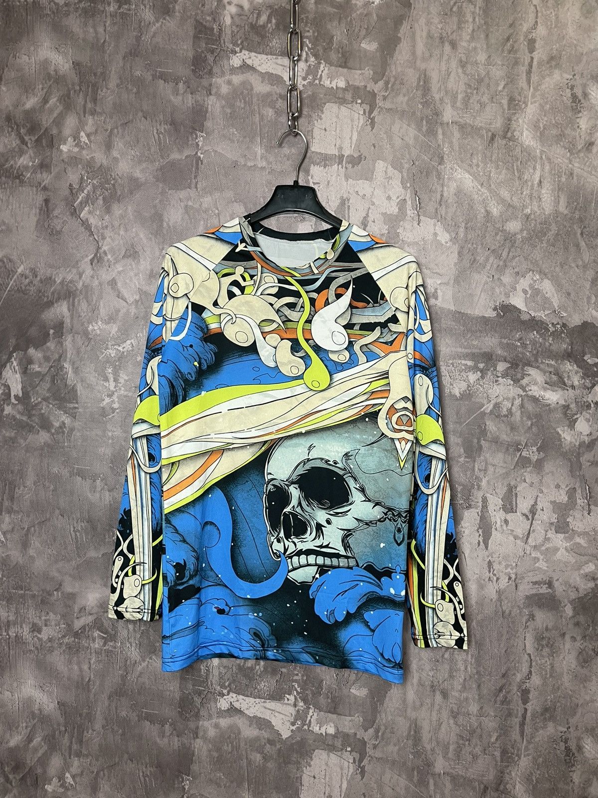 Affliction × Ed Hardy × Vintage Rare Mma Elite Thermal Longsleeve Y2K Affliction Style Size M / US 6-8 / IT 42-44 - 1 Thumbnail