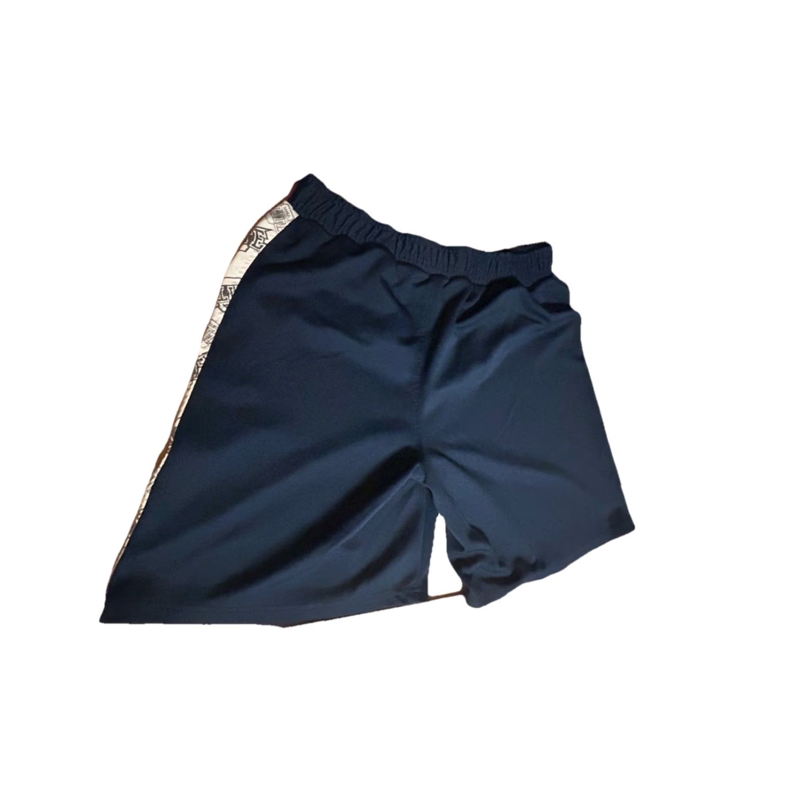 Vintage MMA Elite Shorts Men Large Navy Blue Elastic Waist Graphics Training Fighting Size US 33 - 4 Thumbnail