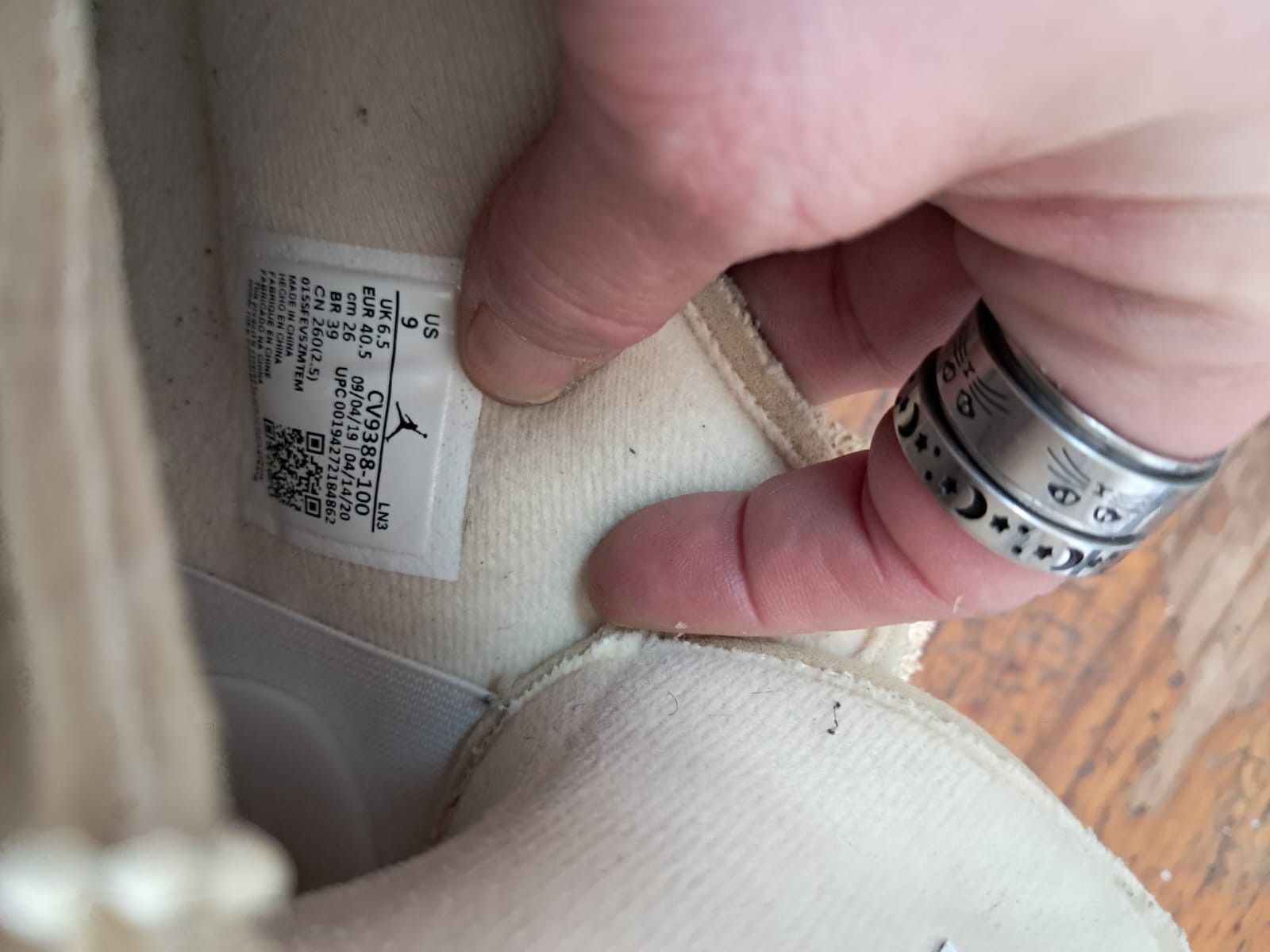 Nike JORDEN 4 OFF WHITE SAIL Size US 7.5 / EU 40-41 - 4 Thumbnail