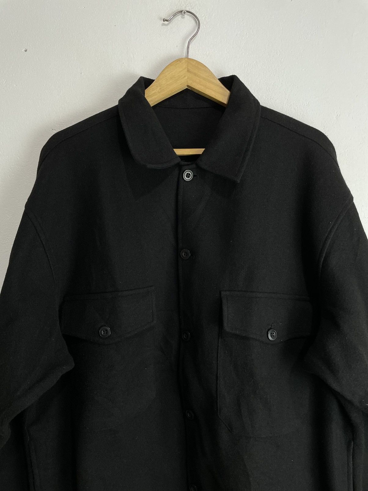 Issey Miyake Japanese GU Big pocket Wool Shirt issey yohji style Size US XL / EU 56 / 4 - 2 Thumbnail