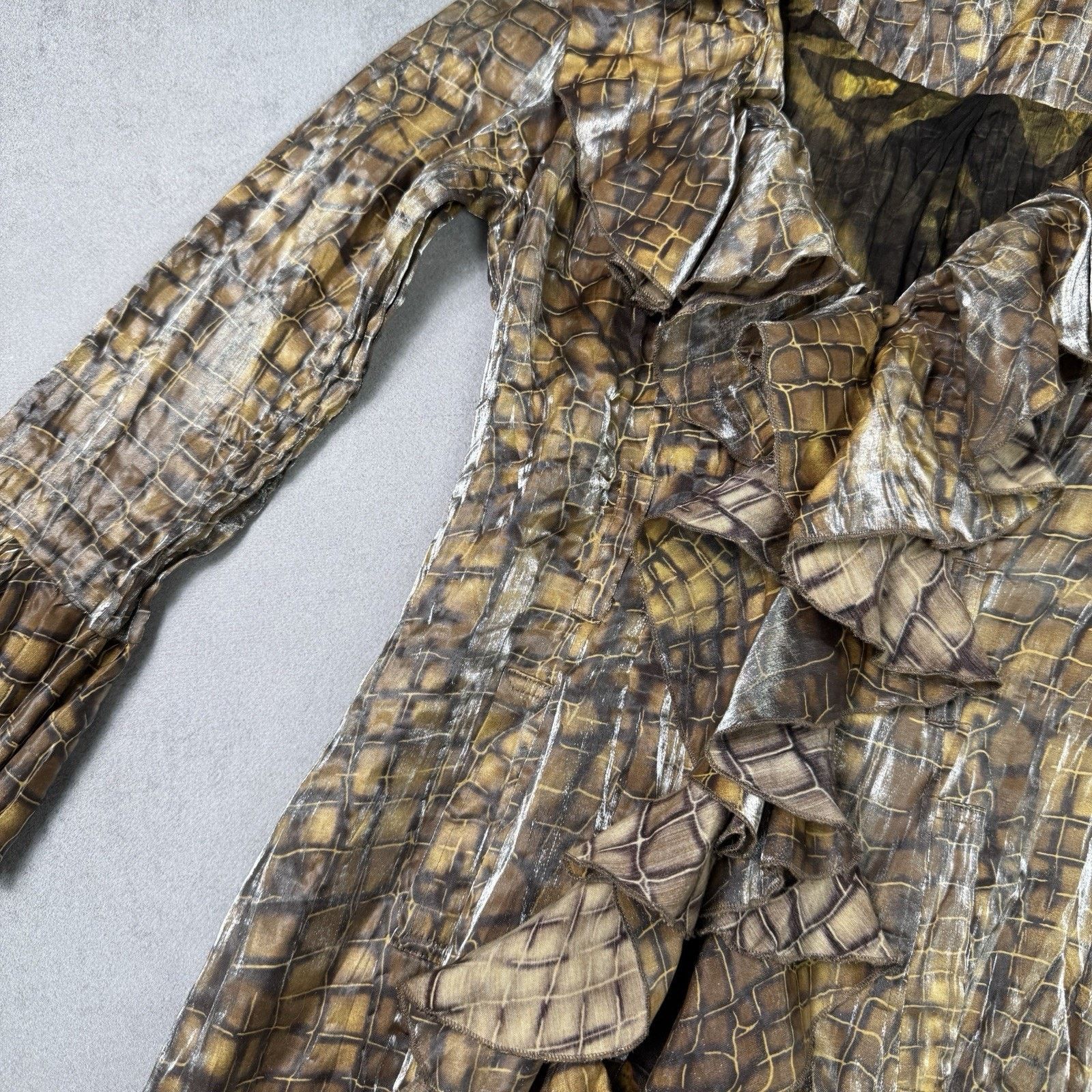 Vintage Vintage Alberto Makali Mini Dress Size S Animal Pattern Size S / US 4 / IT 40 - 10 Thumbnail