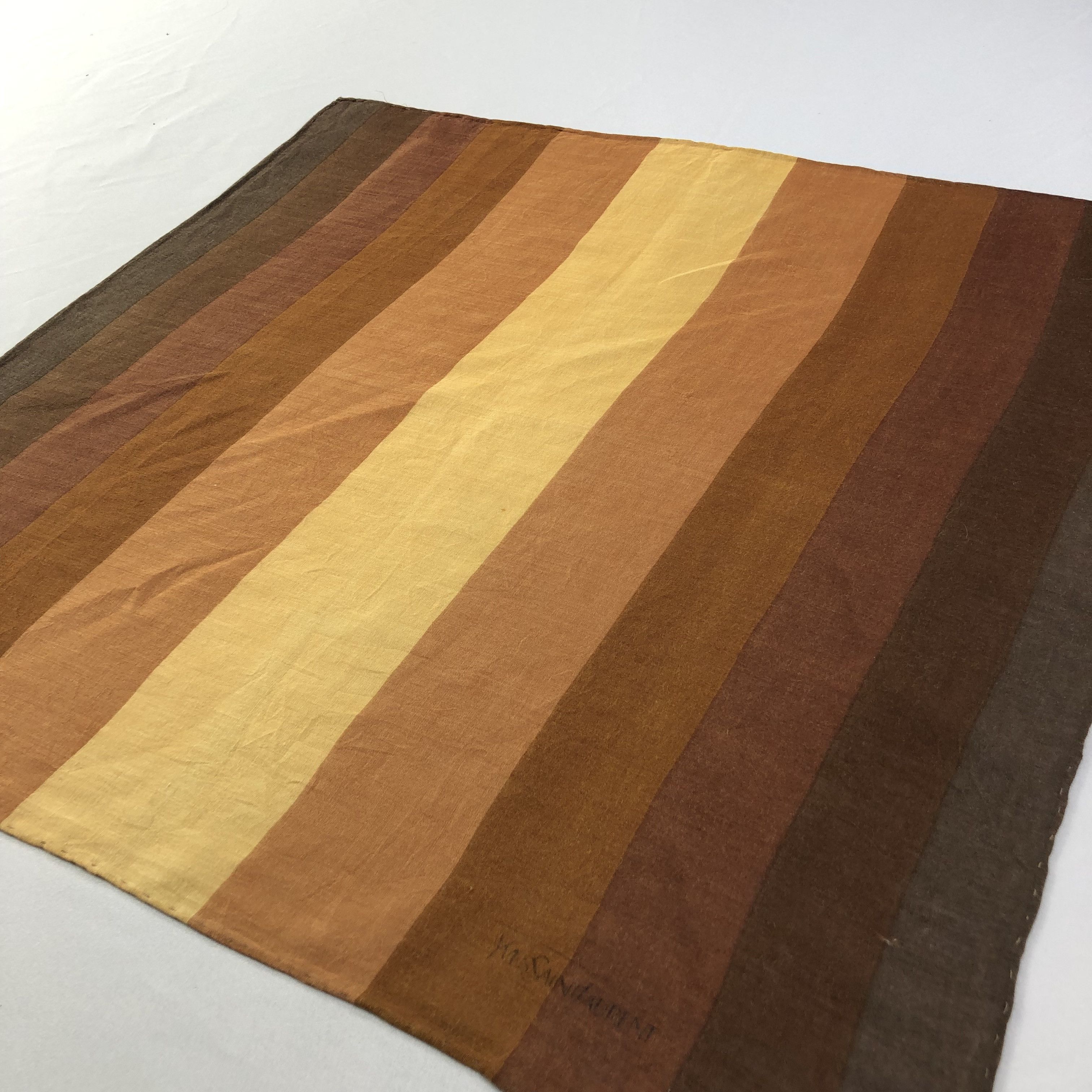 Yves Saint Laurent YSL Hand Rolled Handkerchief Neckerchief Bandana H1746 Size ONE SIZE - 3 Thumbnail