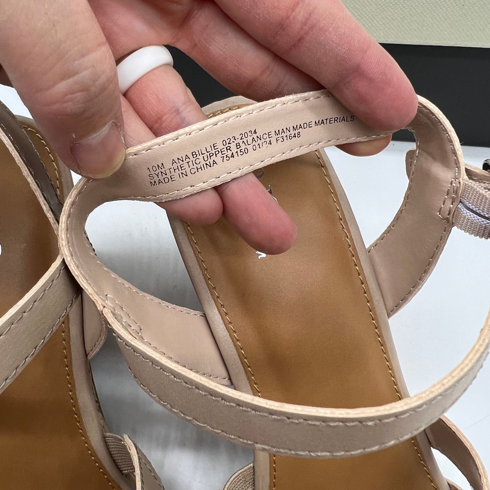 Other a.n.a Womens Billie Heeled Sandals Nude Color Size 10M Size US 10 / IT 40 - 9 Thumbnail