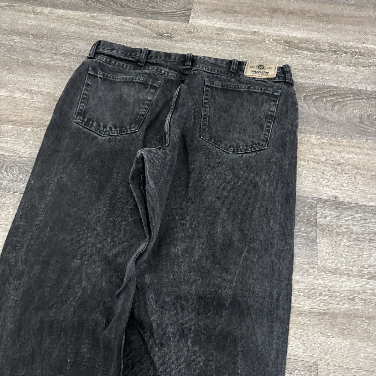 StraightFaded × Vintage × Wrangler Essential Vintage y2k faded black Wrangler wide leg jeans Size US 38 / EU 54 - 3 Thumbnail