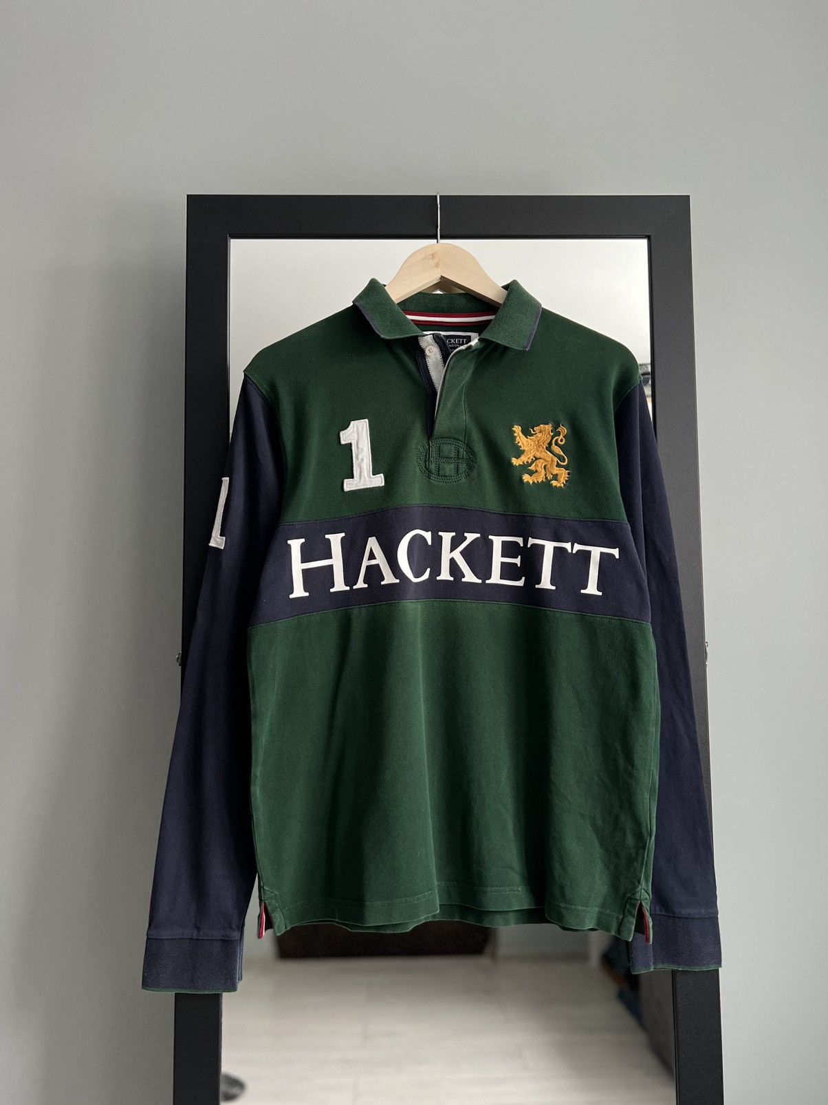 Hackett Hackett Polo Longsleeve Rugby Shirt Size US L / EU 52-54 / 3 - 2 Thumbnail