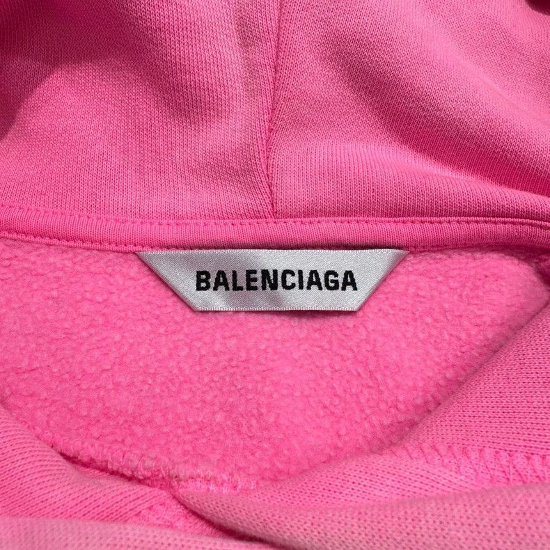 Balenciaga Balenciaga Embroidered Letter Pink Hoodie-2506 Size US S / EU 44-46 / 1 - 3 Thumbnail