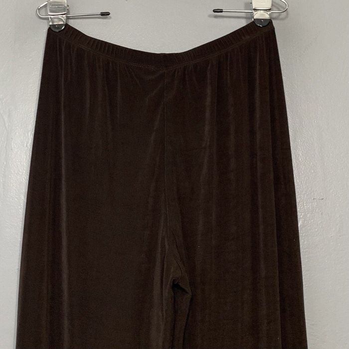 Chicos Chicos Travelers 2 Size Large Dark Brown Slinky Knit Pants