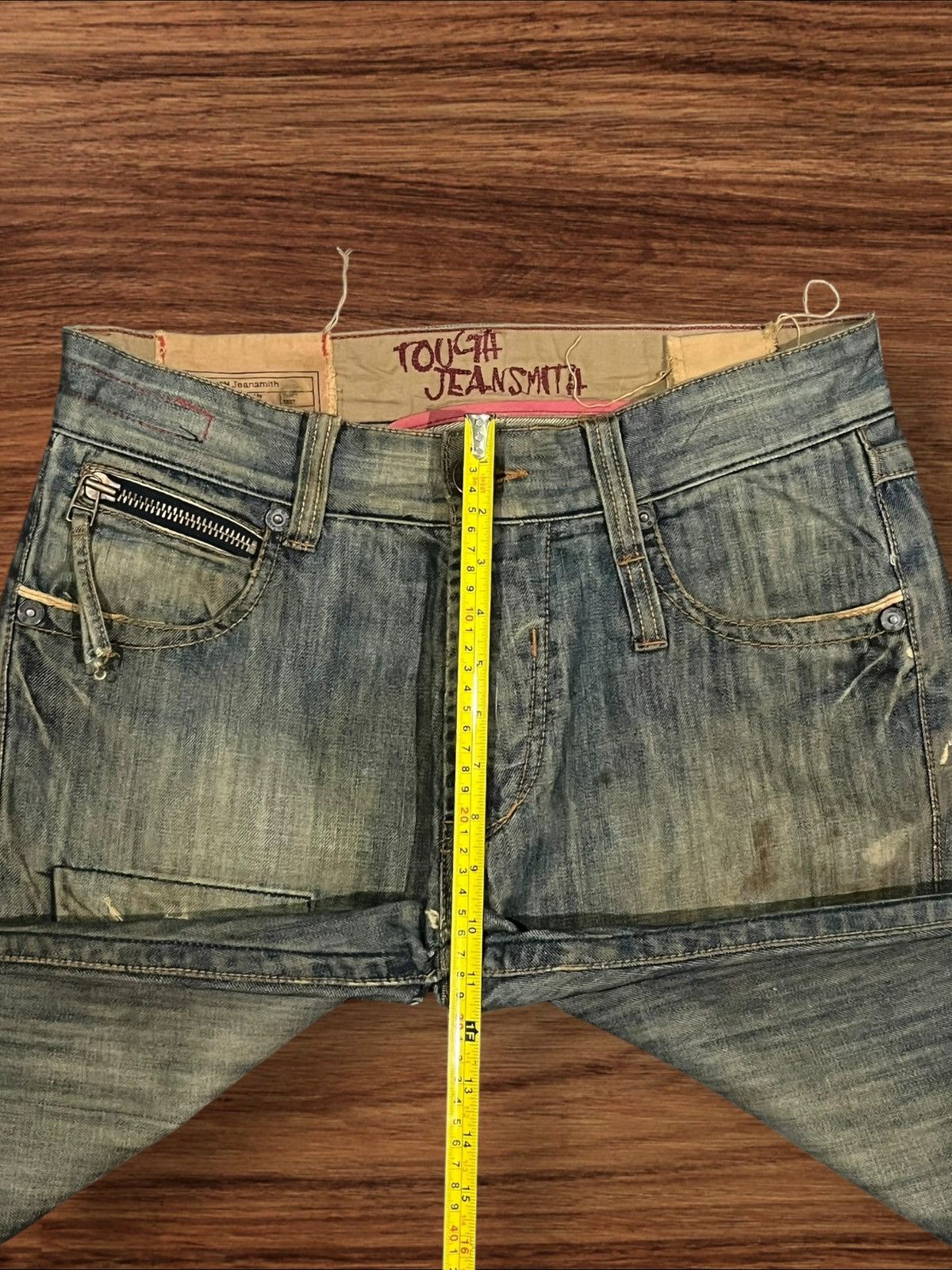 If Six Was Nine × Japanese Brand × Le Grande Bleu (L.G.B.) Japan Tough Jeans Smith Military Double Knee Distressed Jean Size US 32 / EU 48 - 16 Thumbnail