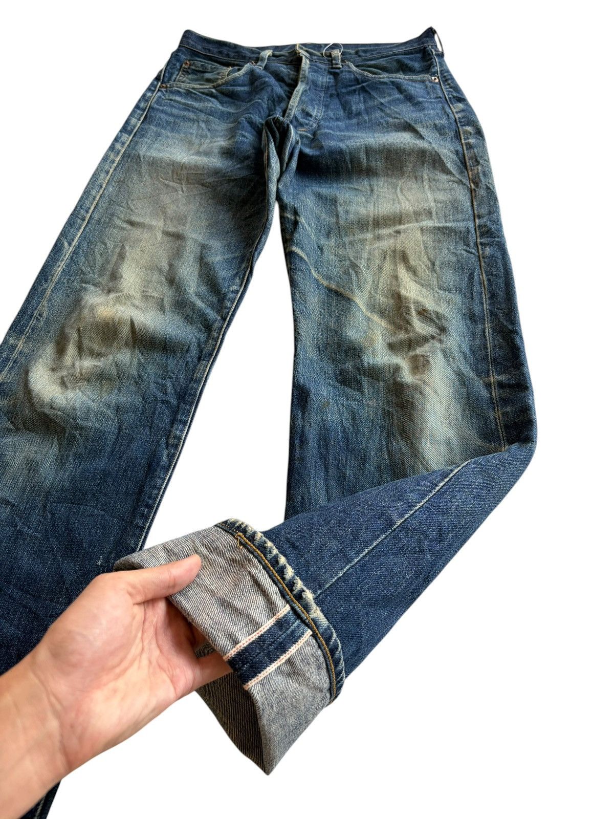 Levi's TRASHER VINTAGE LEVI'S BIG E 503B SELVEDGE DISTRESSED DENIM Size US 32 / EU 48 - 5 Thumbnail