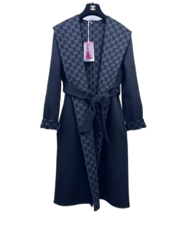 Gucci Gucci Double-Sided Wool Bathrobe Coat Size US S / EU 44-46 / 1 - 1 Thumbnail