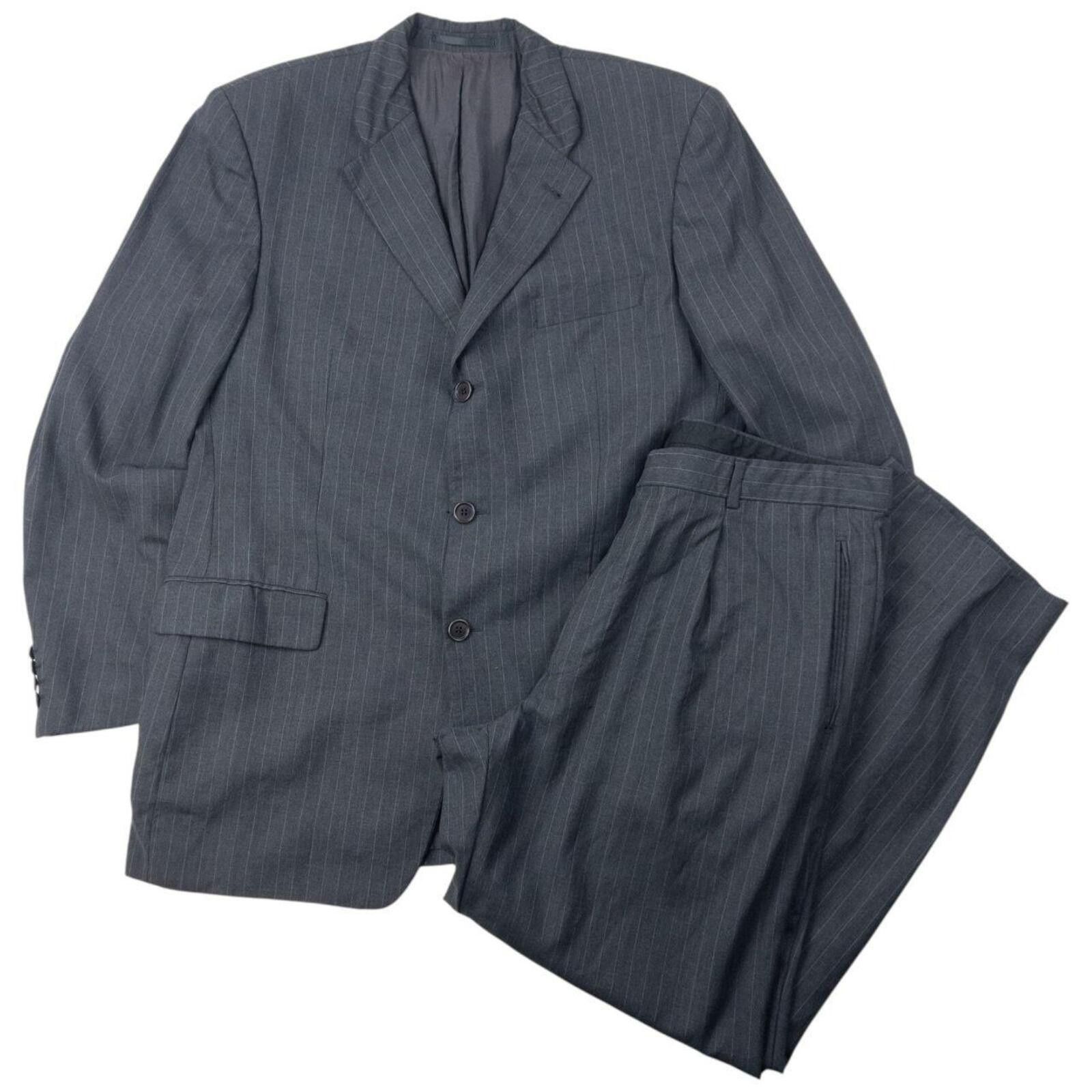 Vintage Hugo Boss Pinstripe Jacket & Trousers Suit Set XL