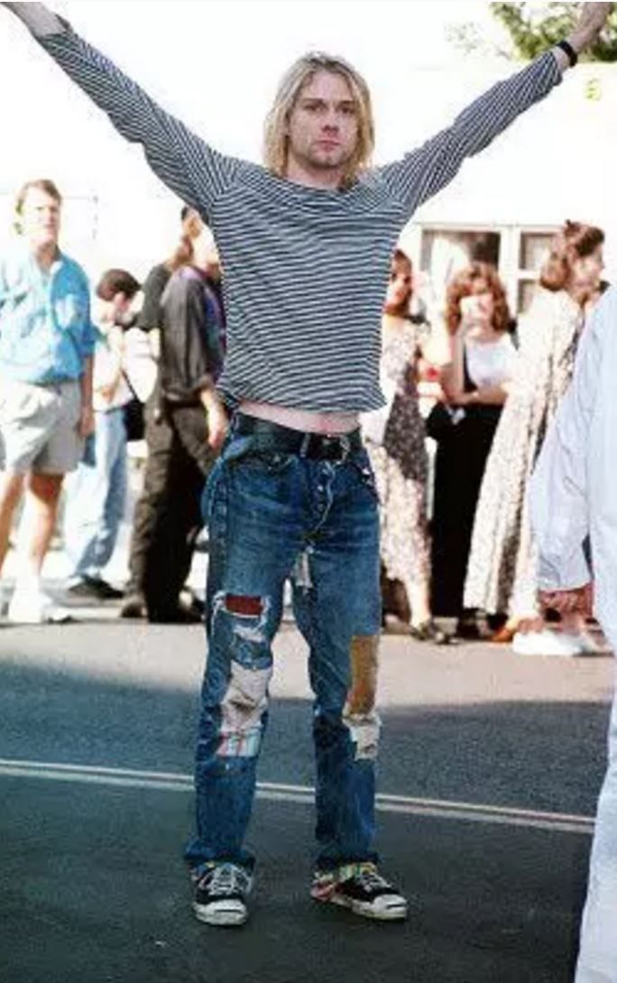 Levi's × Vintage Grunge Revival Kurt Cobain in Modern Shreds Distress Levis Size US 34 / EU 50 - 7 Thumbnail