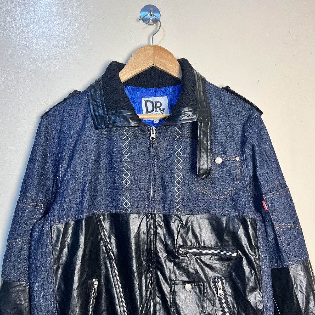 Darren Romanelli DR. ROMANELLI X CLOT X LEVI'S REWORKED LEATHER DENIM JACKET Size US M / EU 48-50 / 2 - 2 Thumbnail