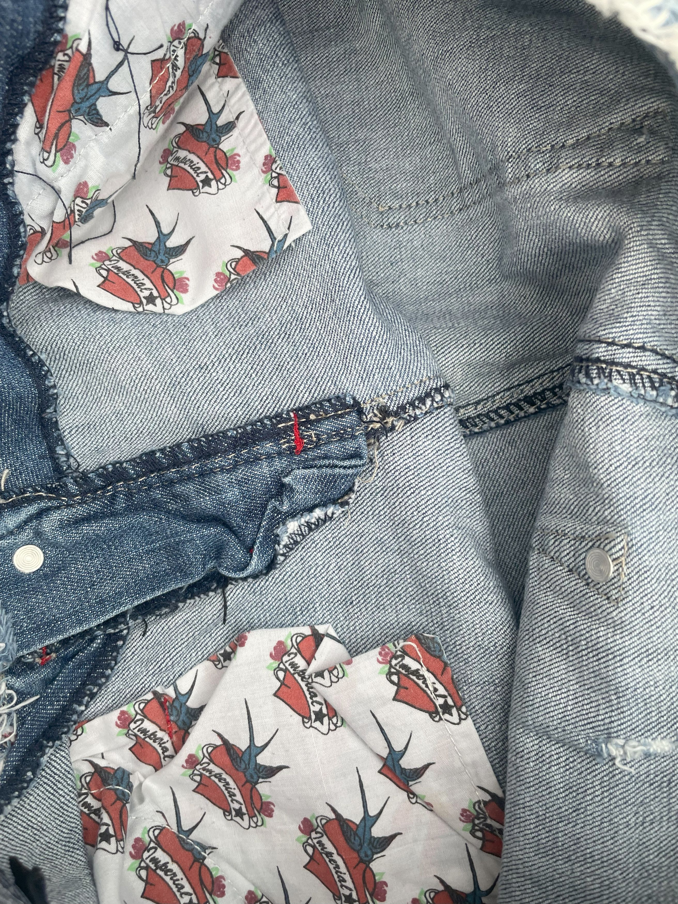 Imperial Imperial Star Flare Distresed Denim Size 33" - 16 Thumbnail