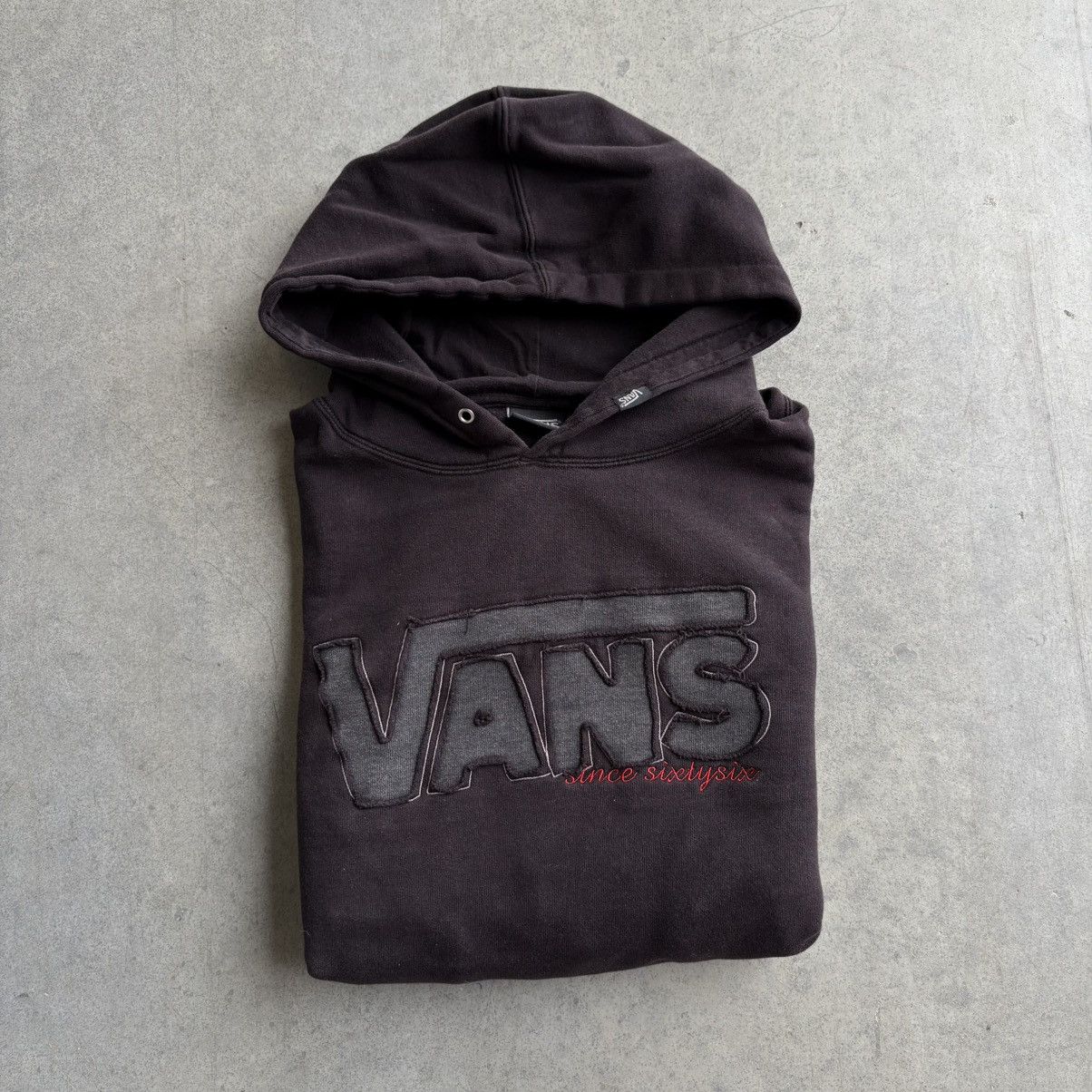 Vans Vintage Vans Black Faded Hoodie Streetwear XL Baggy Heavy Size US XL / EU 56 / 4 - 16 Thumbnail