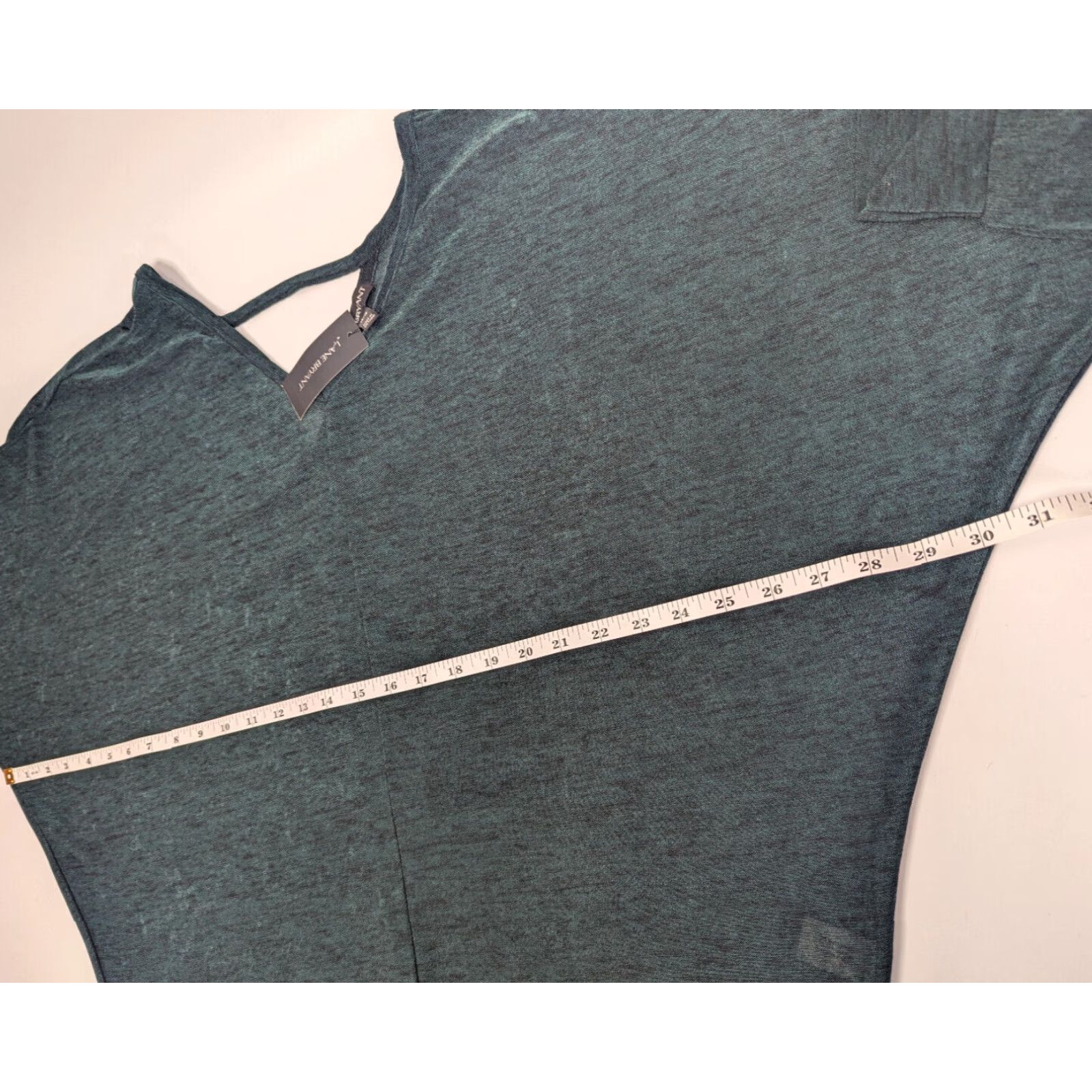 Vintage NWT Lane Bryant Emerald Green Dolman Sleeve V-Neck Top Back Keyhole Size 14/16 Size XL / US 12-14 / IT 48-50 - 5 Thumbnail