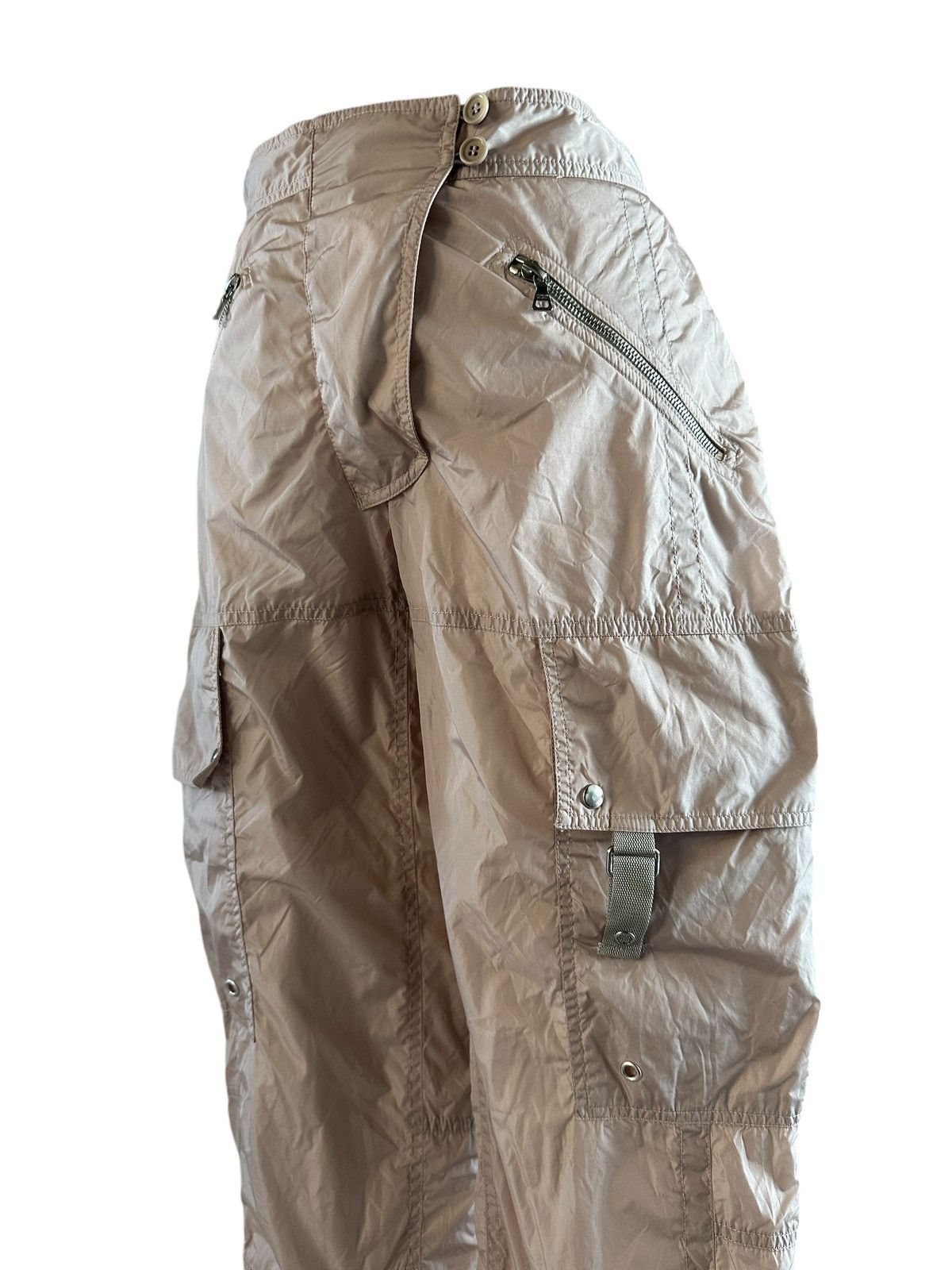 Prada Rare FW99 vintage Prada bondage strapped cargo pants archive Size 27" / US 4 / IT 40 - 3 Thumbnail