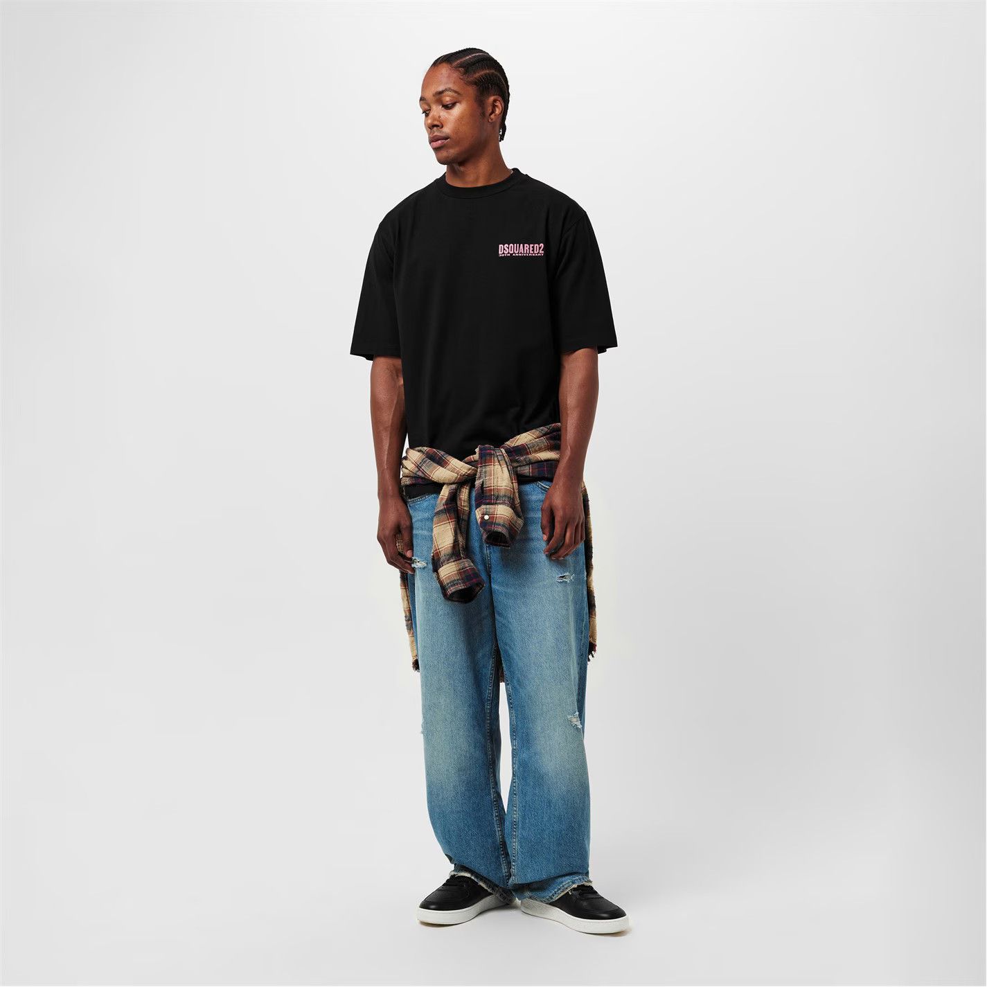 Dsquared2 o1g2r1mq0426 Loose Fit Oversized T-Shirt in Black Size US M / EU 48-50 / 2 - 6 Thumbnail