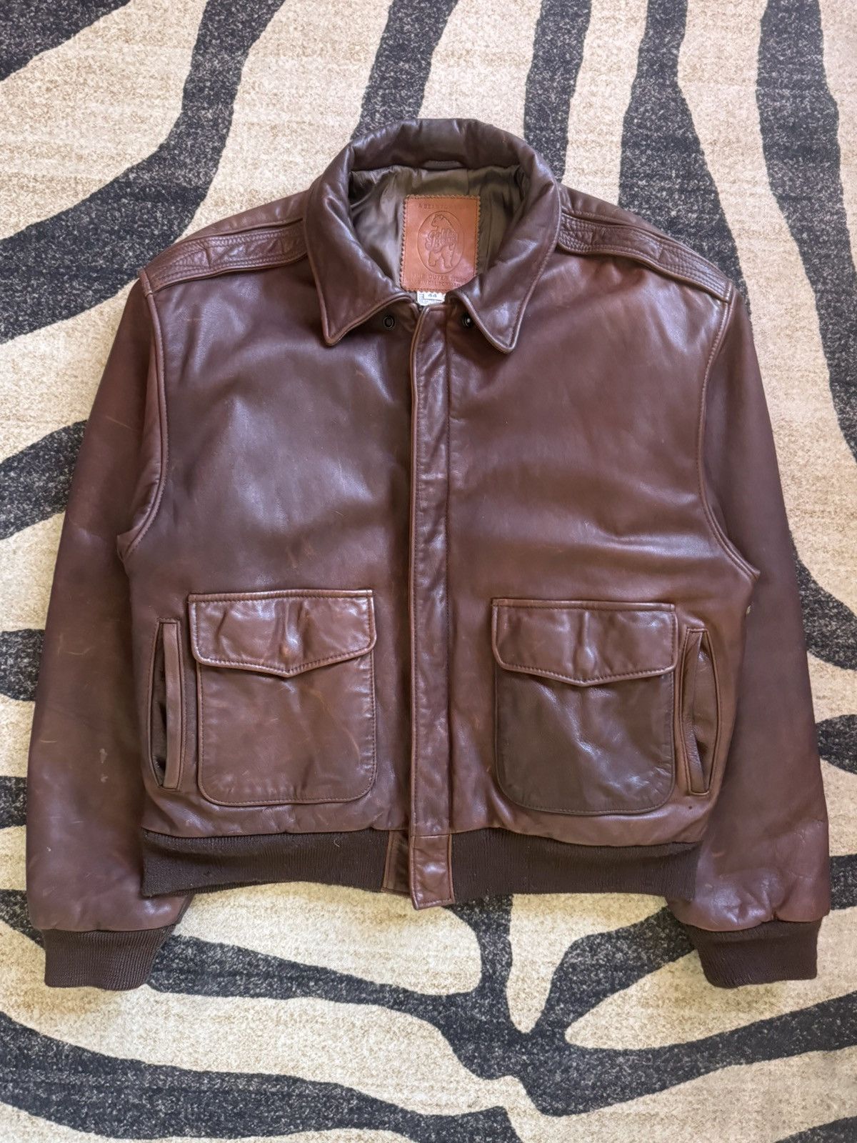 Golden Bear Golden Bear Leather Bomber Size US S / EU 44-46 / 1 - 1 Thumbnail
