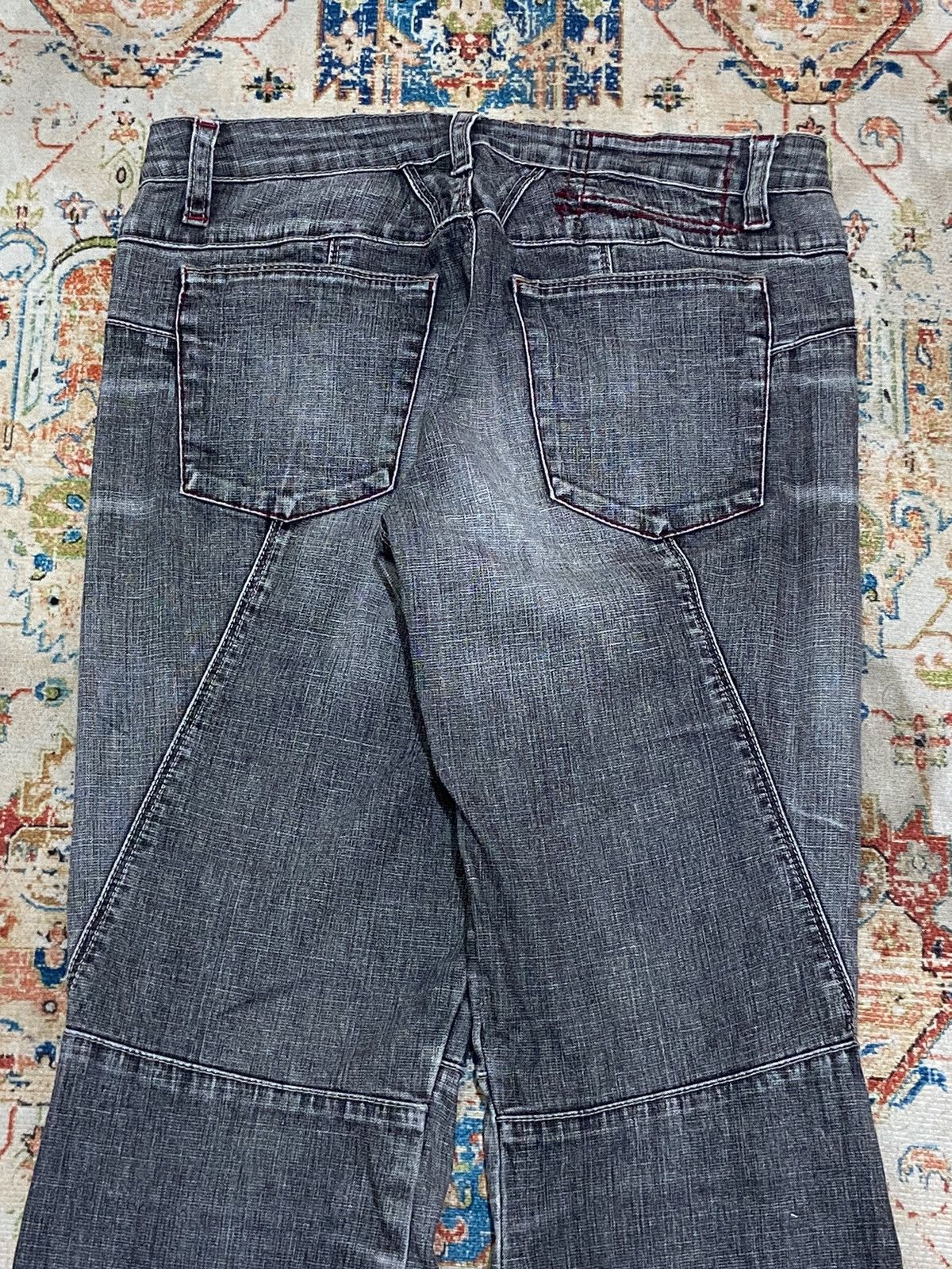 Marithe + Francois Girbaud Marithe Francois Girbaud Flared Stretch Denim Pants Size US 29 - 10 Thumbnail