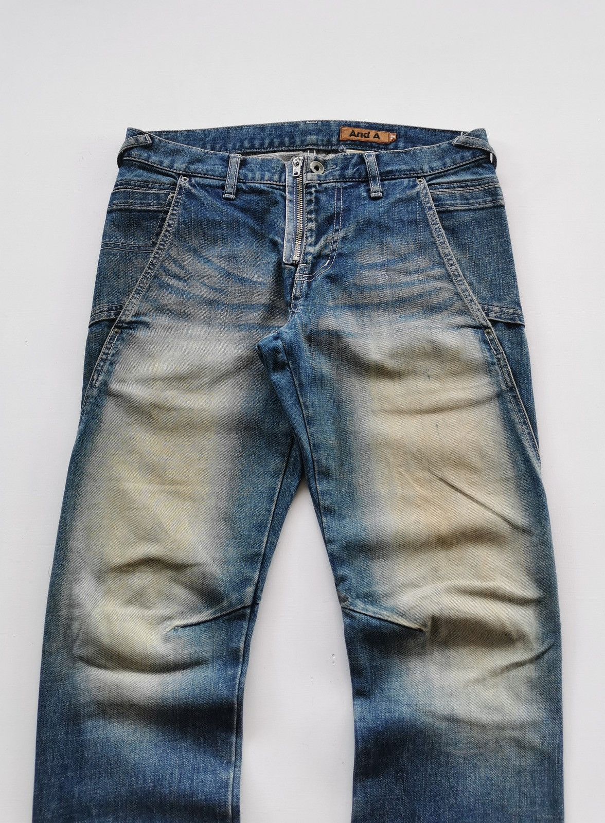 And A And A Japan Showed Zipper Mud Wash Skinny Jeans Punk Size US 32 / EU 48 - 4 Thumbnail