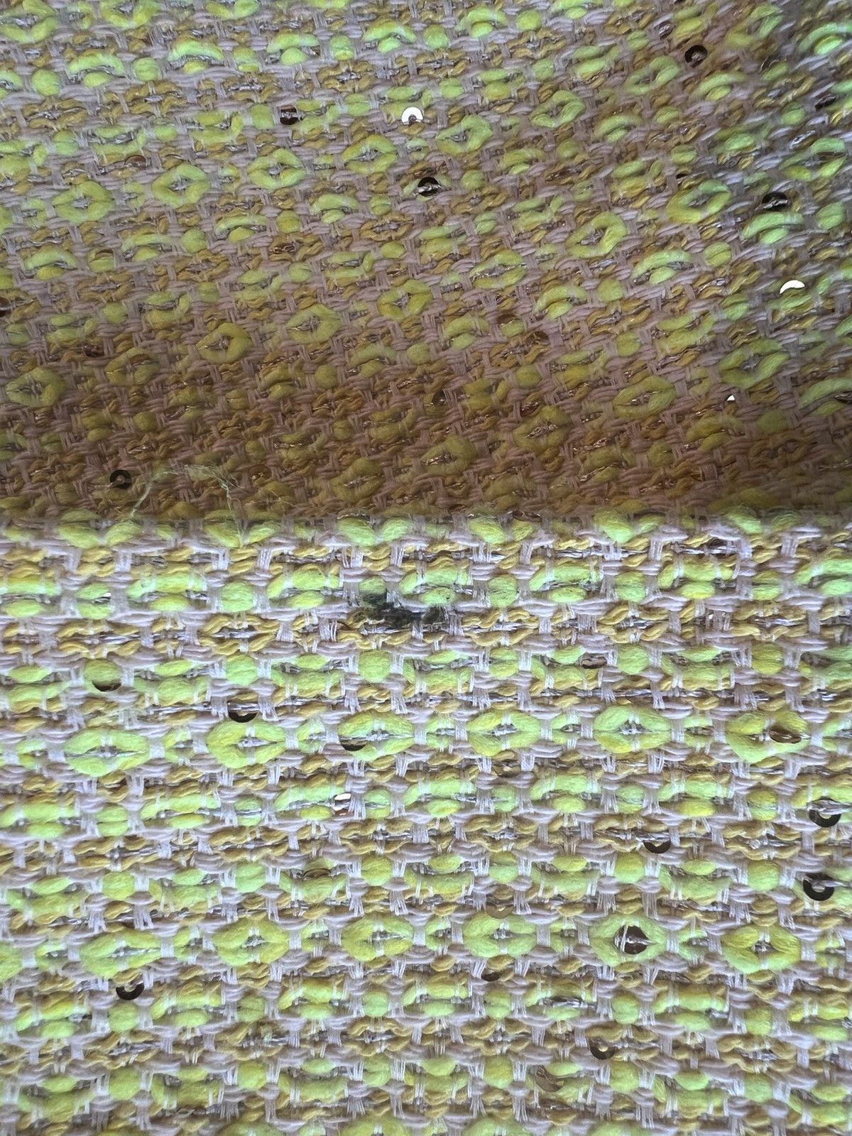 Alice + Olivia Alice + Olivia Clyde Neon Yellow Tweed Mini Dress Size 2 Size XS / US 0-2 / IT 36-38 - 4 Thumbnail
