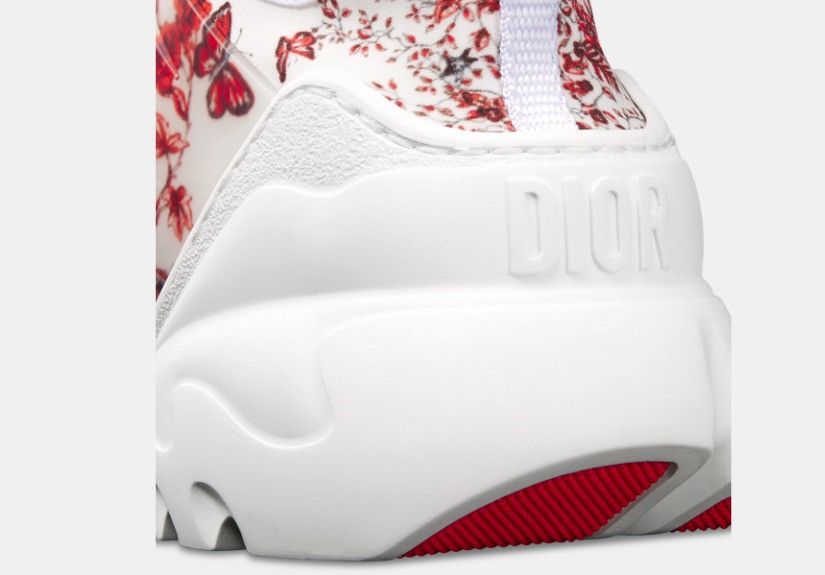 Dior o1w1db11224 D-Connect Sneakers in Red & White Size US 12 / IT 42 - 5 Thumbnail