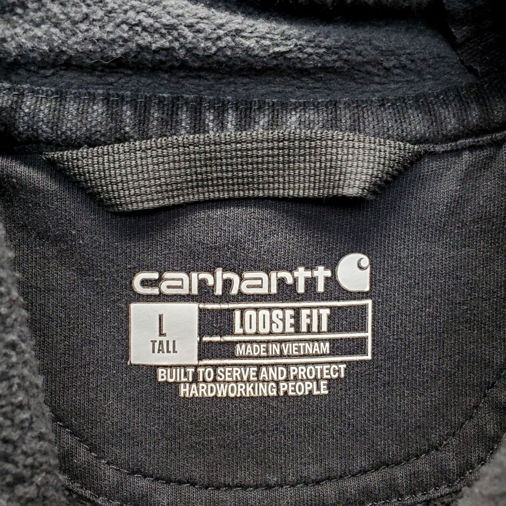 Carhartt Carhartt Hoodie Mens L Tall Pullover Hooded Black Graphic Logo Sleeve Loose Fit Mens Size L Tall Size US L / EU 52-54 / 3 - 6 Thumbnail