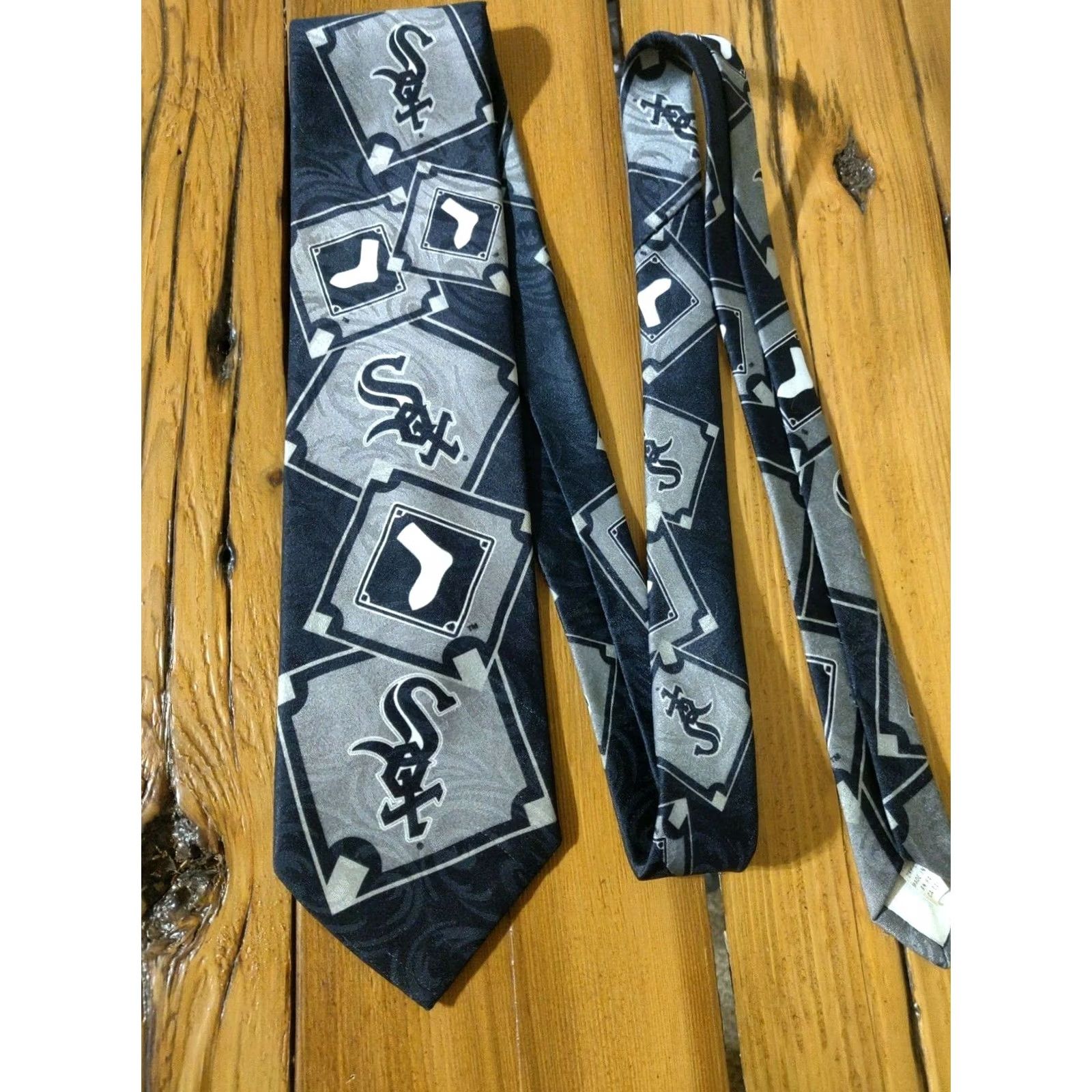 MLB VINTAGE Chicago White Sox 1994 MLB Baseball Tie Polyester Mens Size ONE SIZE - 2 Thumbnail