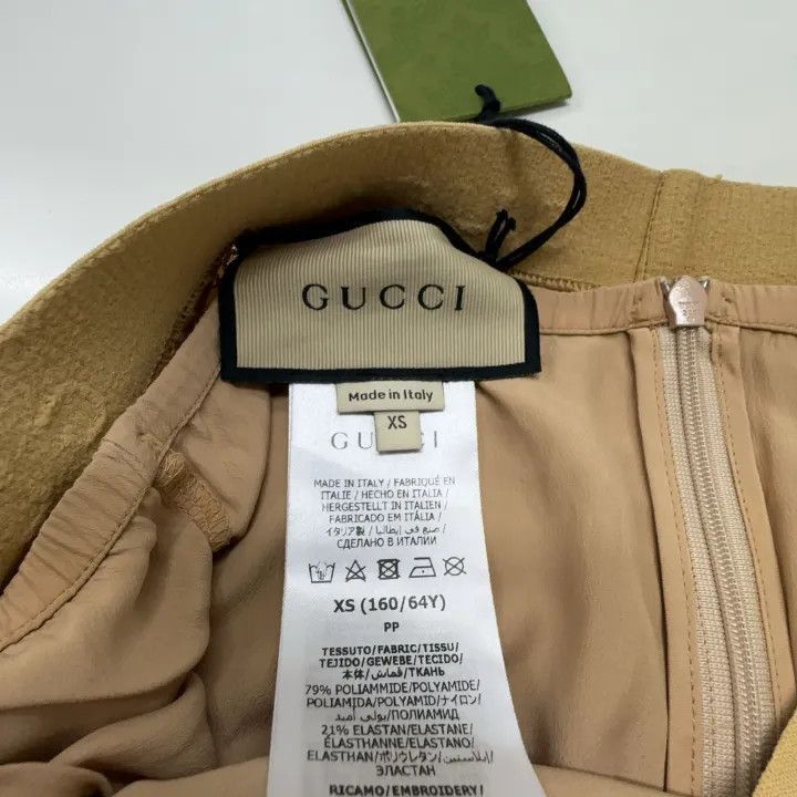 Gucci Gucci Gucci Brown High-Waisted Embroidered Midi Skirt -250 Size US 26 / EU 42 - 5 Thumbnail